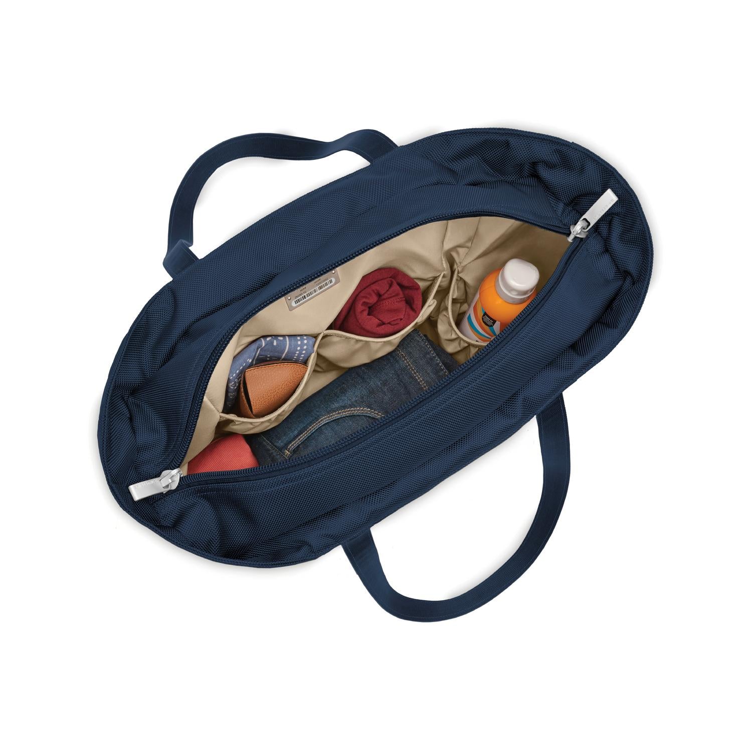 Briggs and Riley Traveler Tote Navy Open View