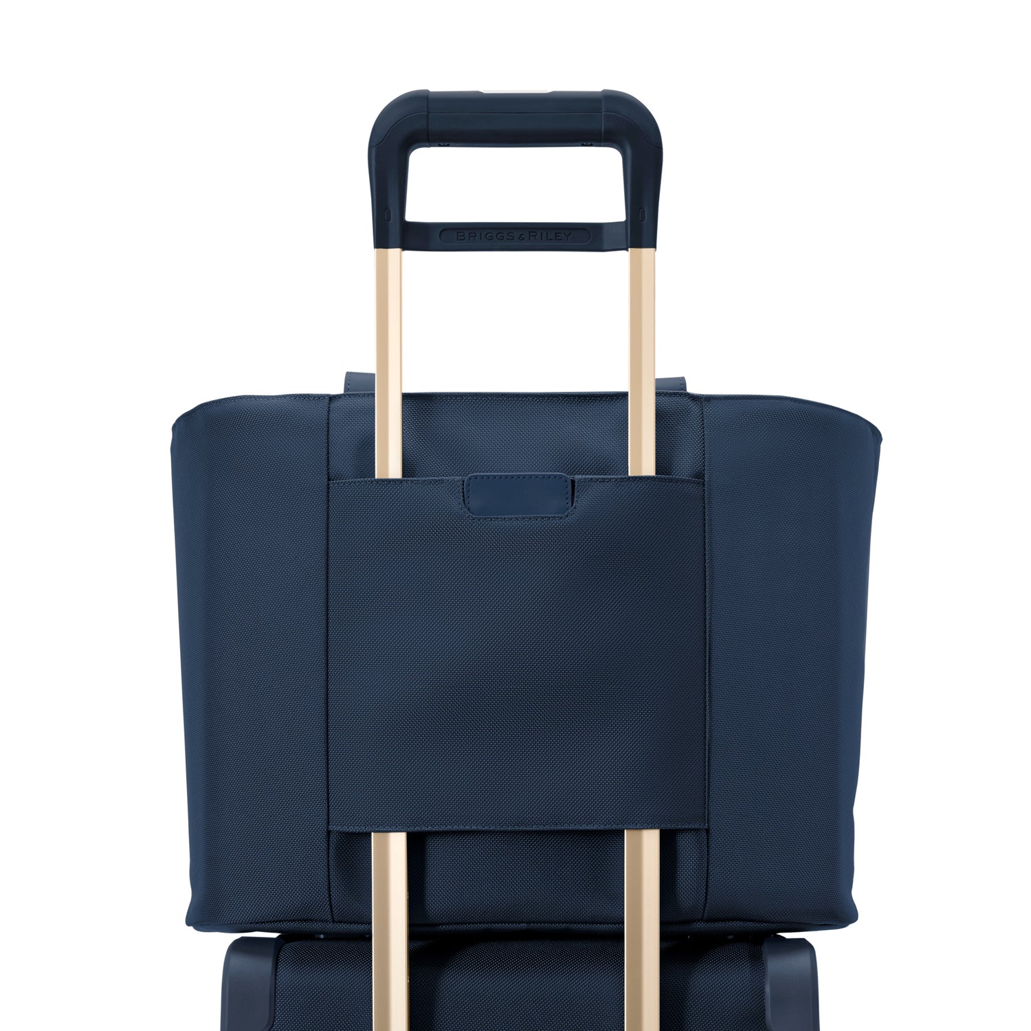 Briggs and Riley Traveler Tote Navy Slip Through Back Panel