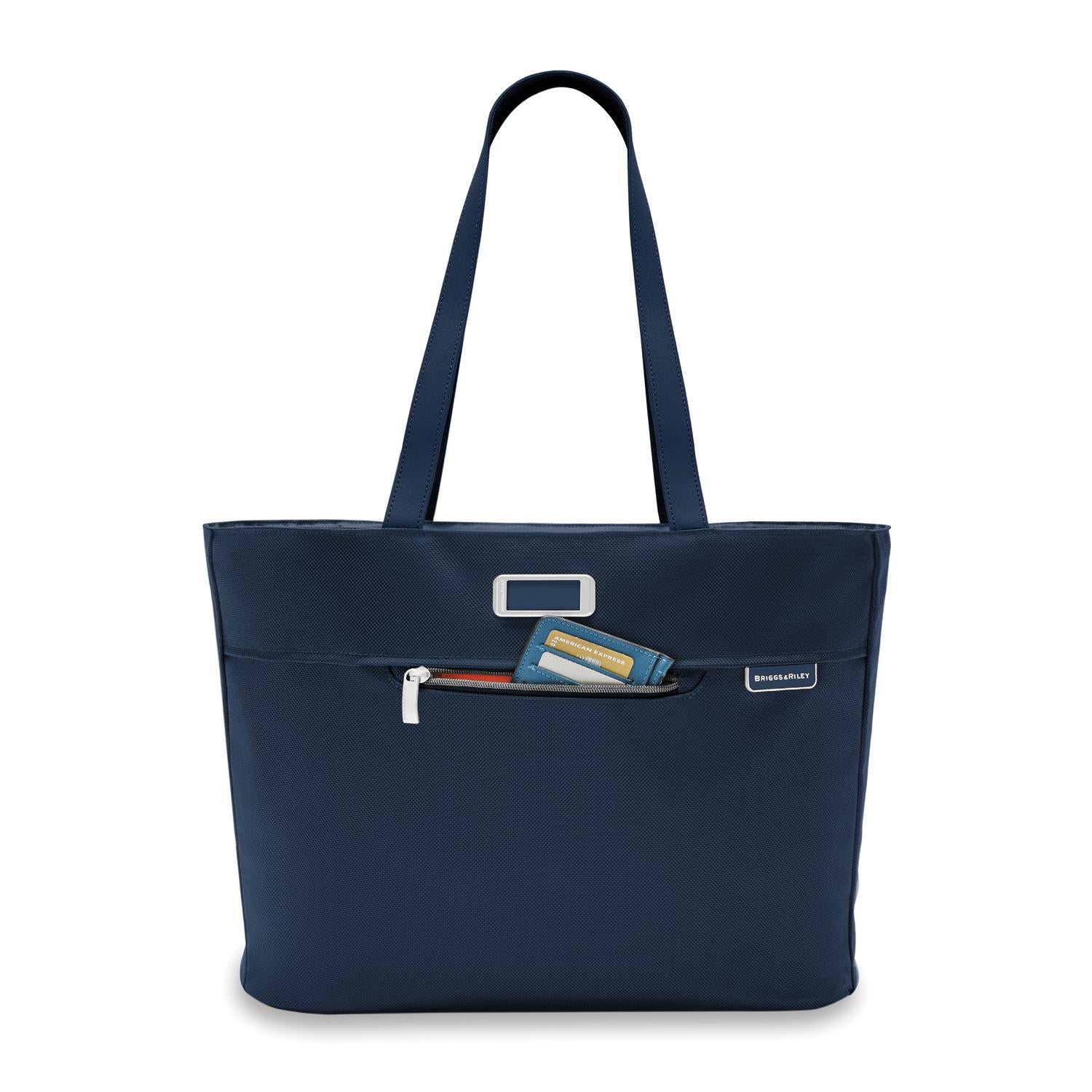 Briggs and Riley Traveler Tote Navy Front Pocket