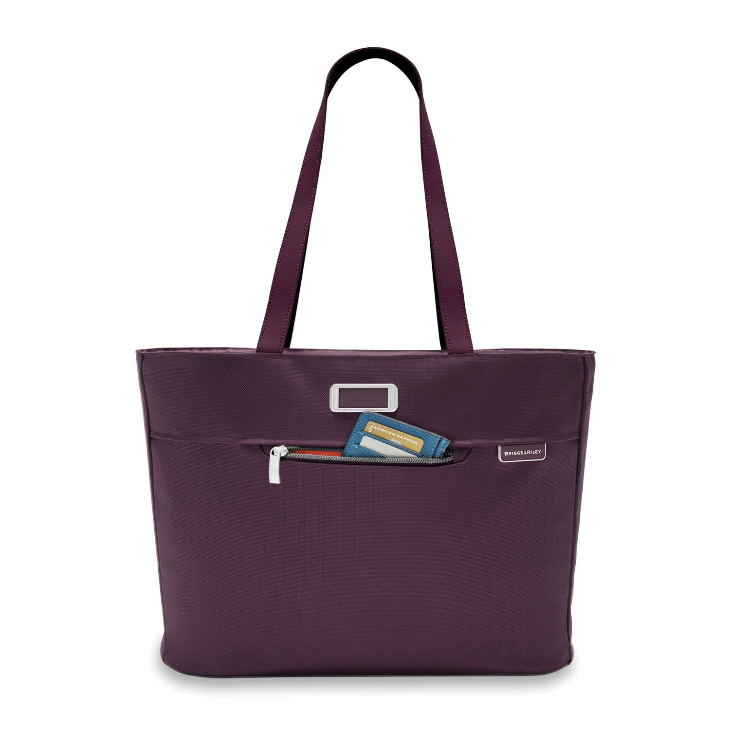 Baseline Traveler Tote Plum Front Pocket