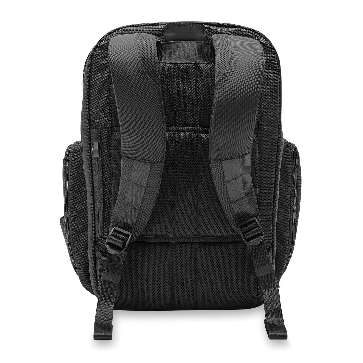 Briggs and Riley Traveler Backpack Black Side View