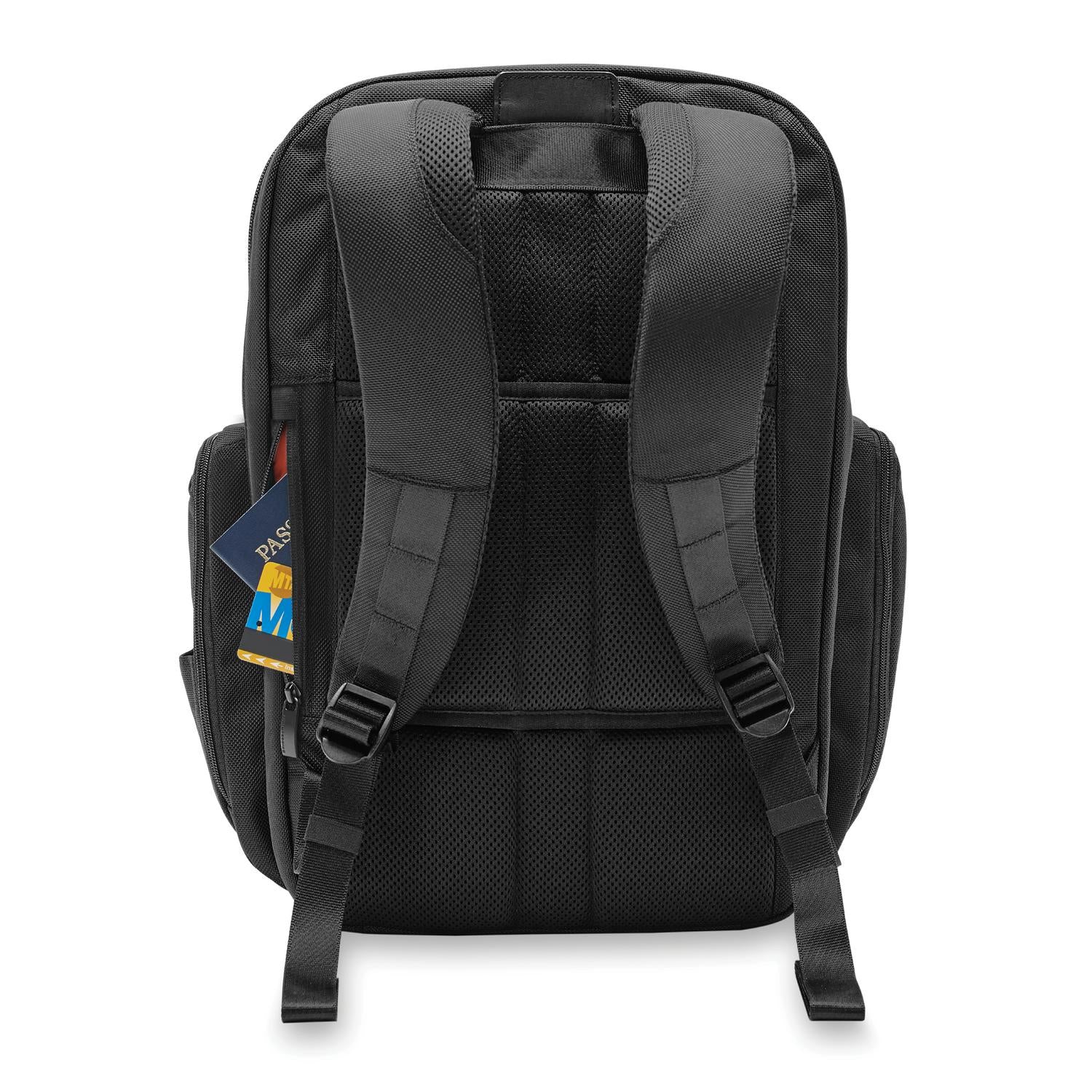 Briggs and Riley Traveler Backpack Black Back Pocket