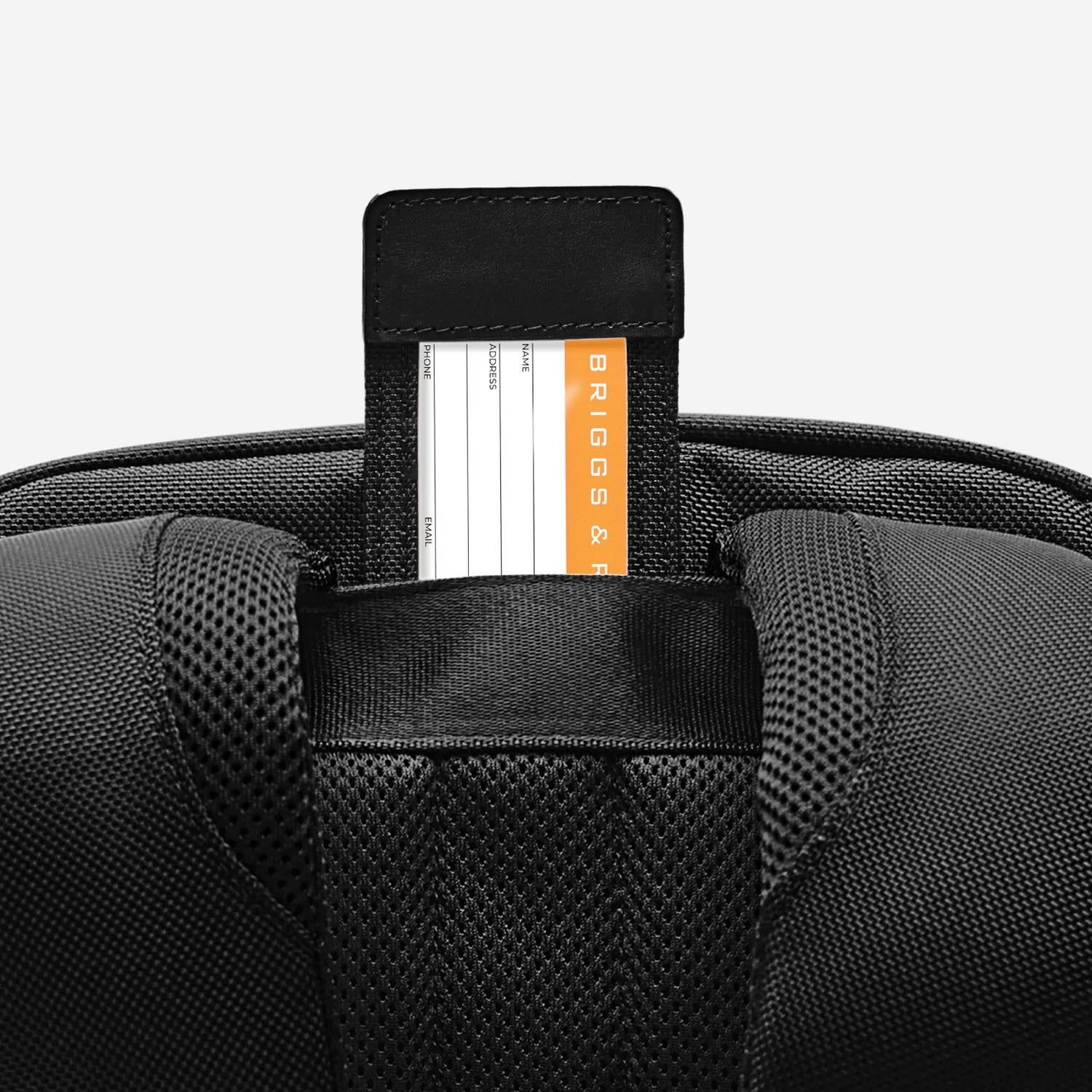 Briggs and Riley Traveler Backpack Black ID Tag