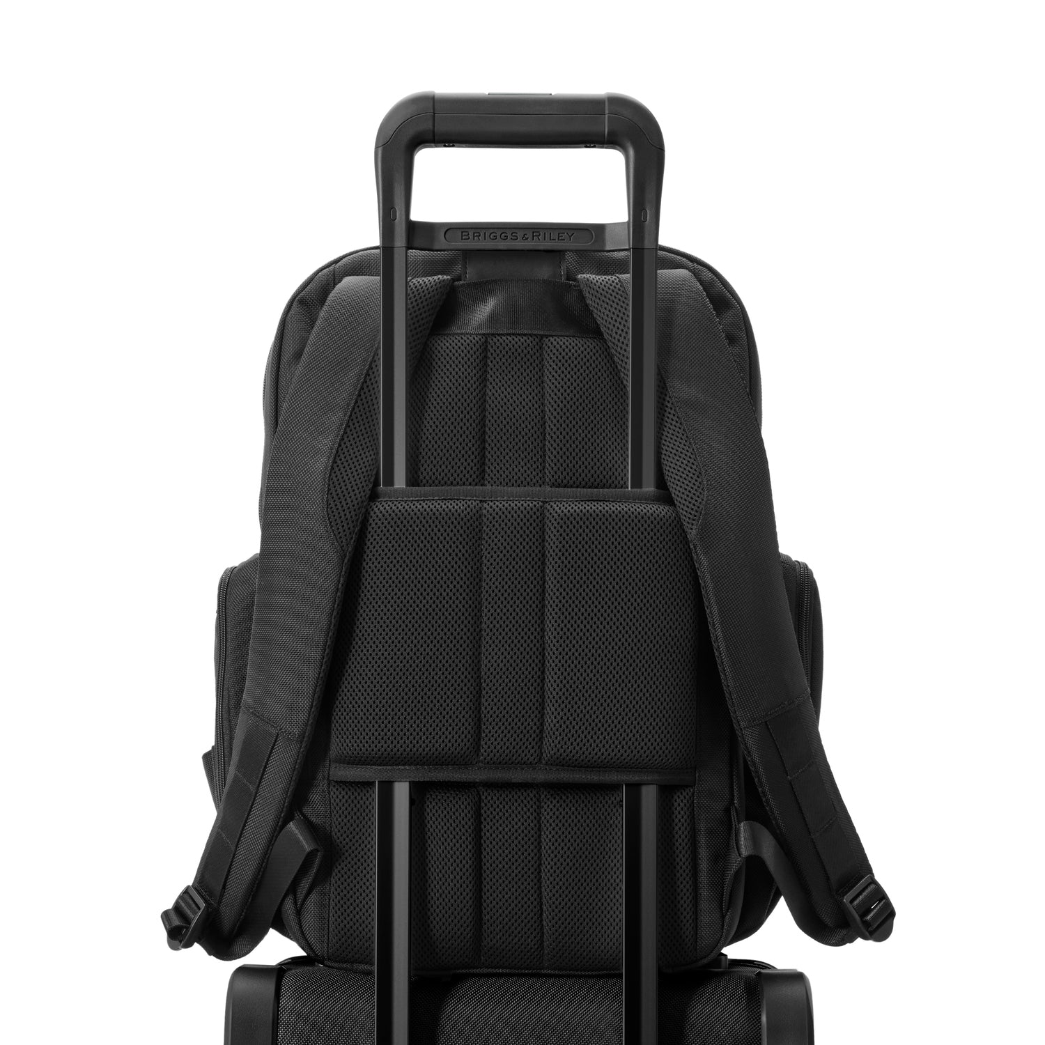 Briggs and Riley Traveler Backpack Black Slip Through Back Panel