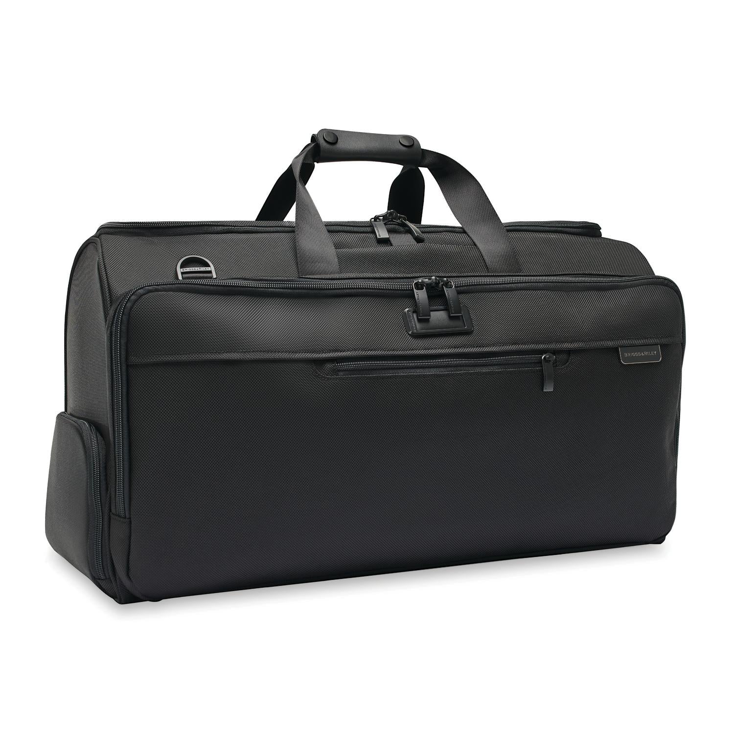 Briggs and Riley Garment Duffle Black Side View