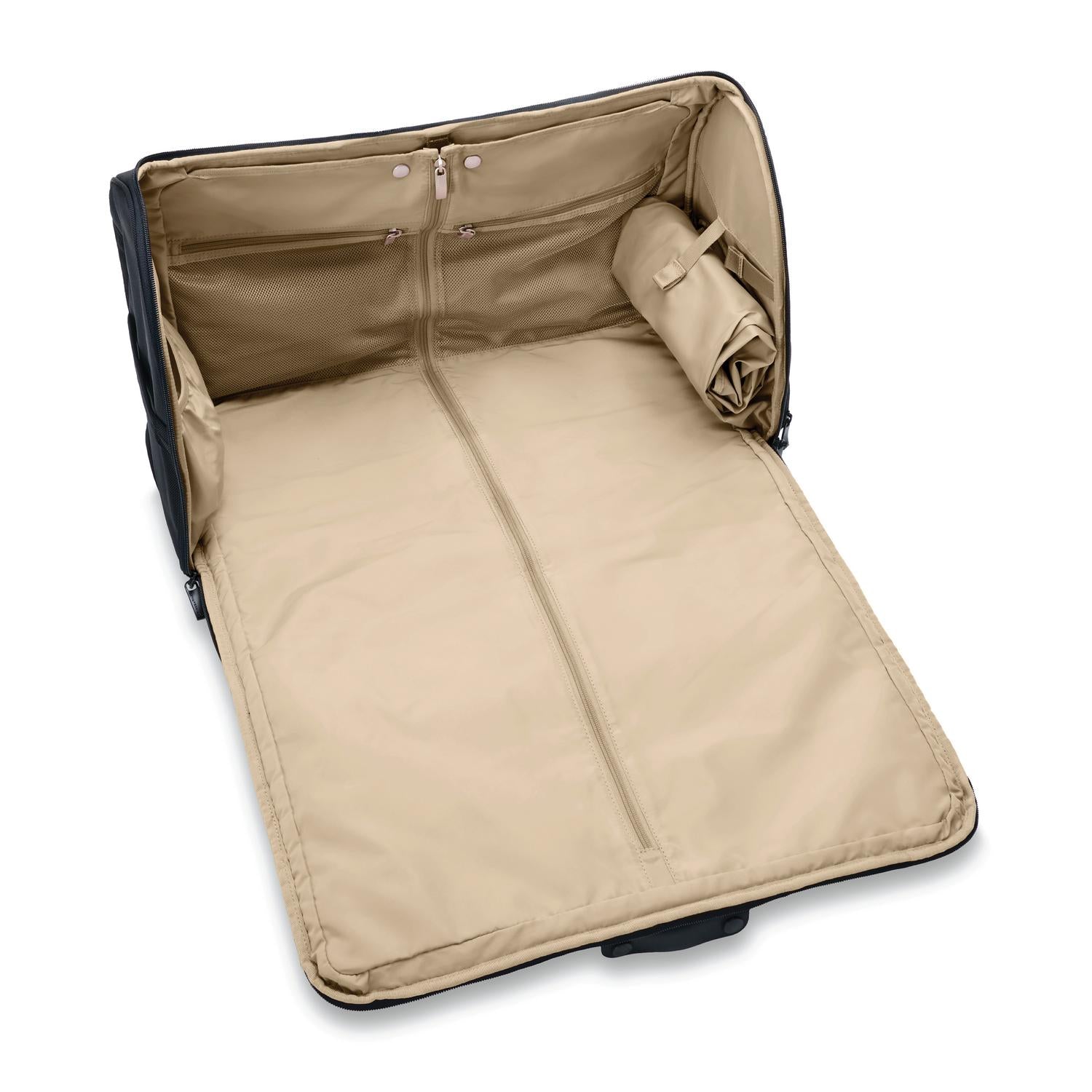 Briggs and Riley Garment Duffle Black Open View