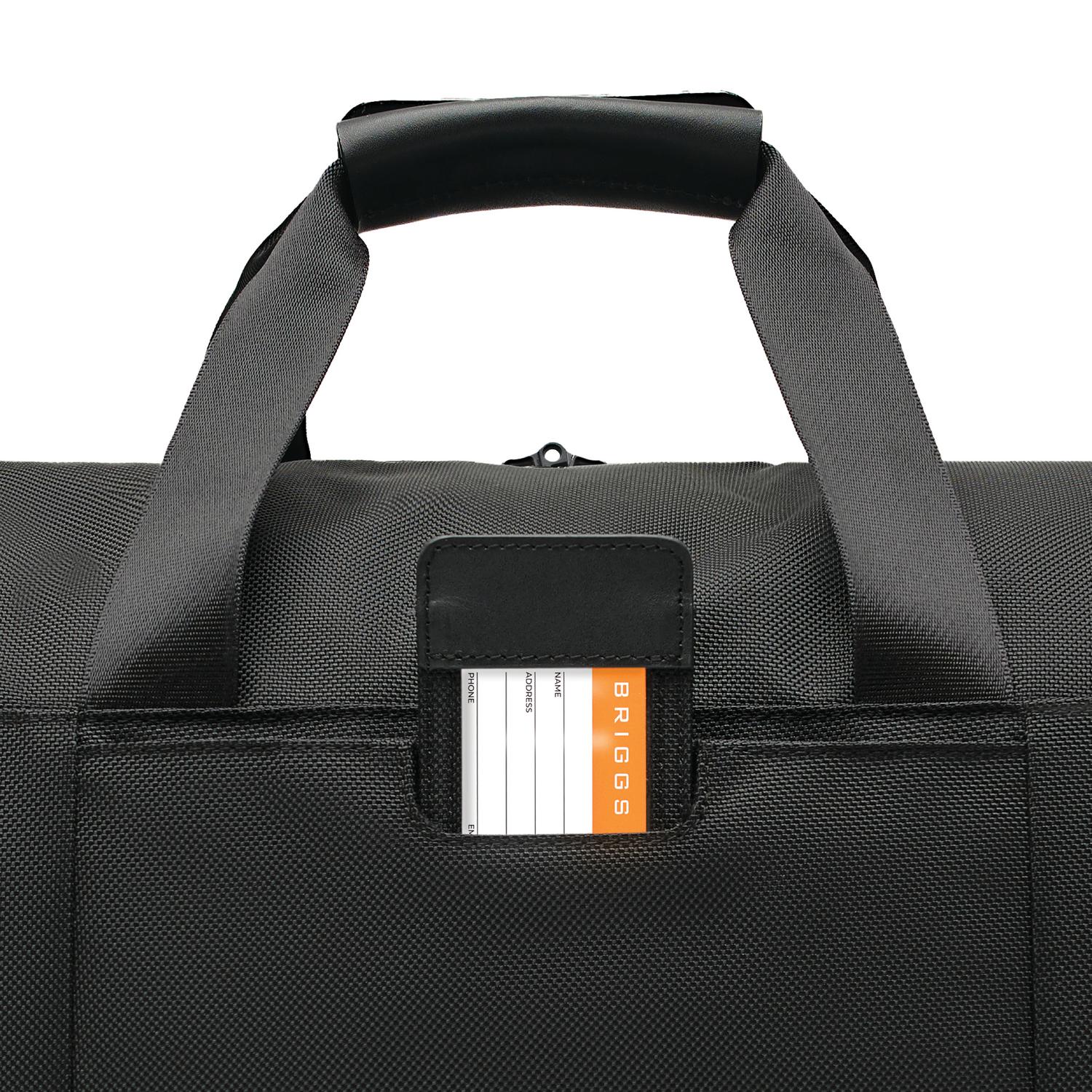 Briggs and Riley Garment Duffle Black ID Tag