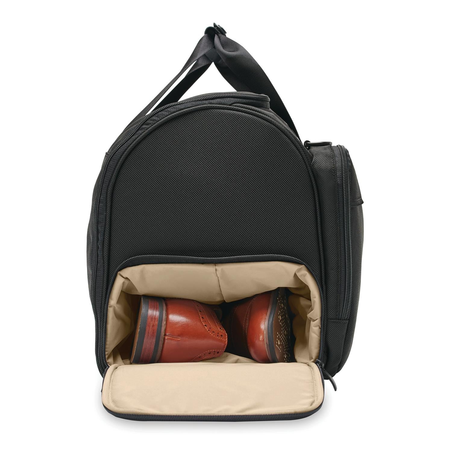 Briggs and Riley Garment Duffle Black Shoe Pocket