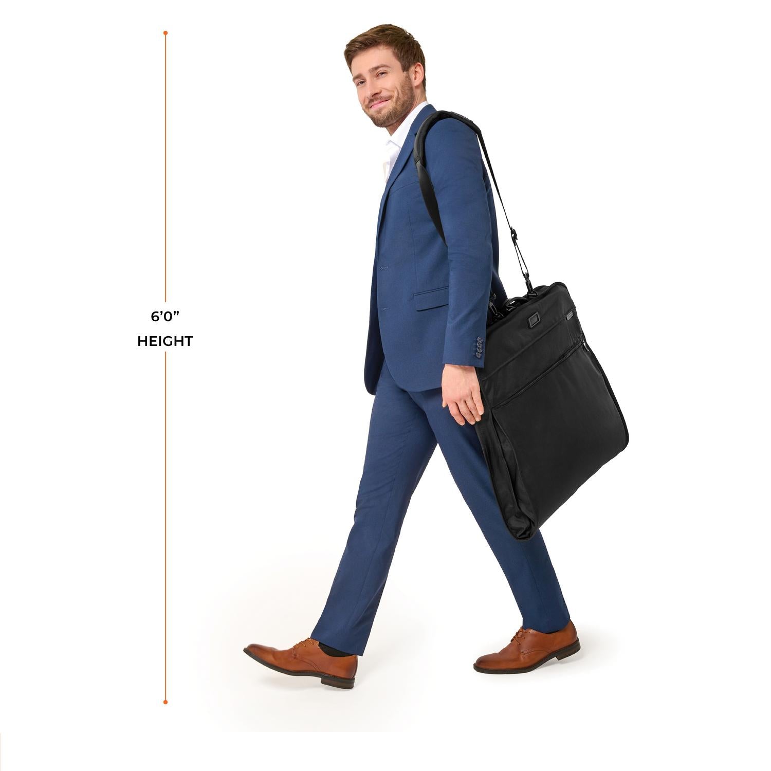 Briggs and Riley Classic Garment Bag, Model Height 6&