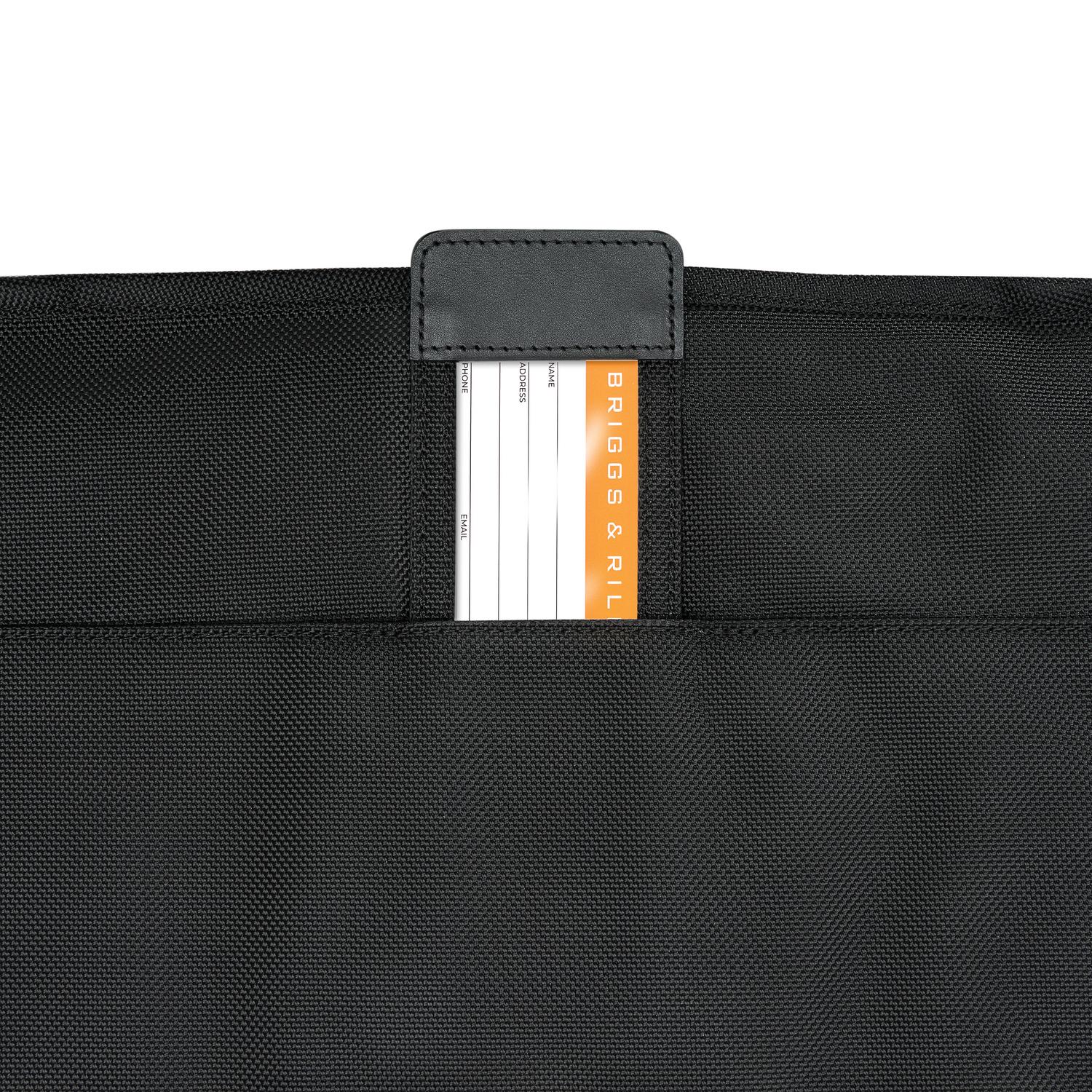 Briggs and Riley Classic Garment Bag Black ID Tag