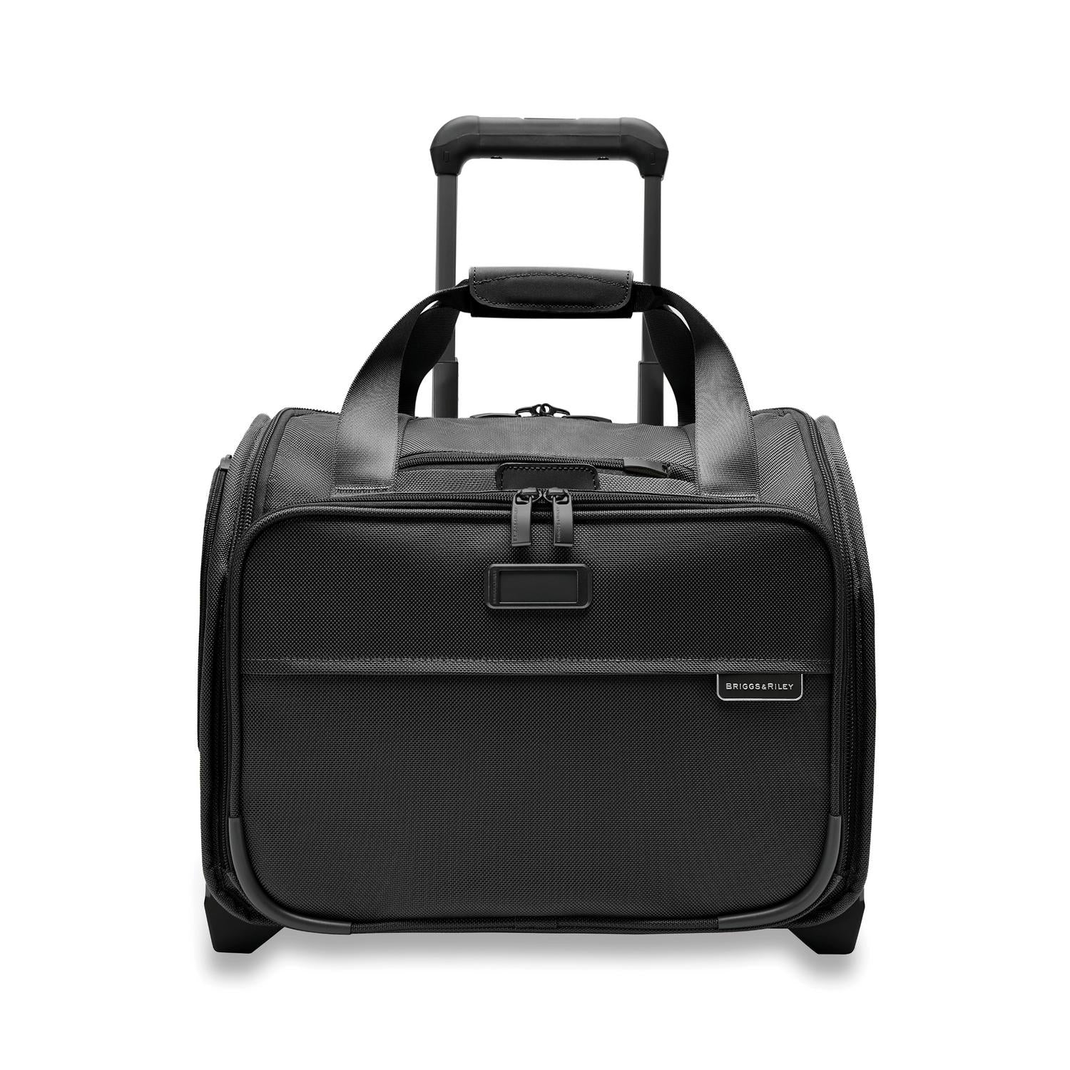 Briggs and Riley 2-Wheel Cabin Bag Black Front View