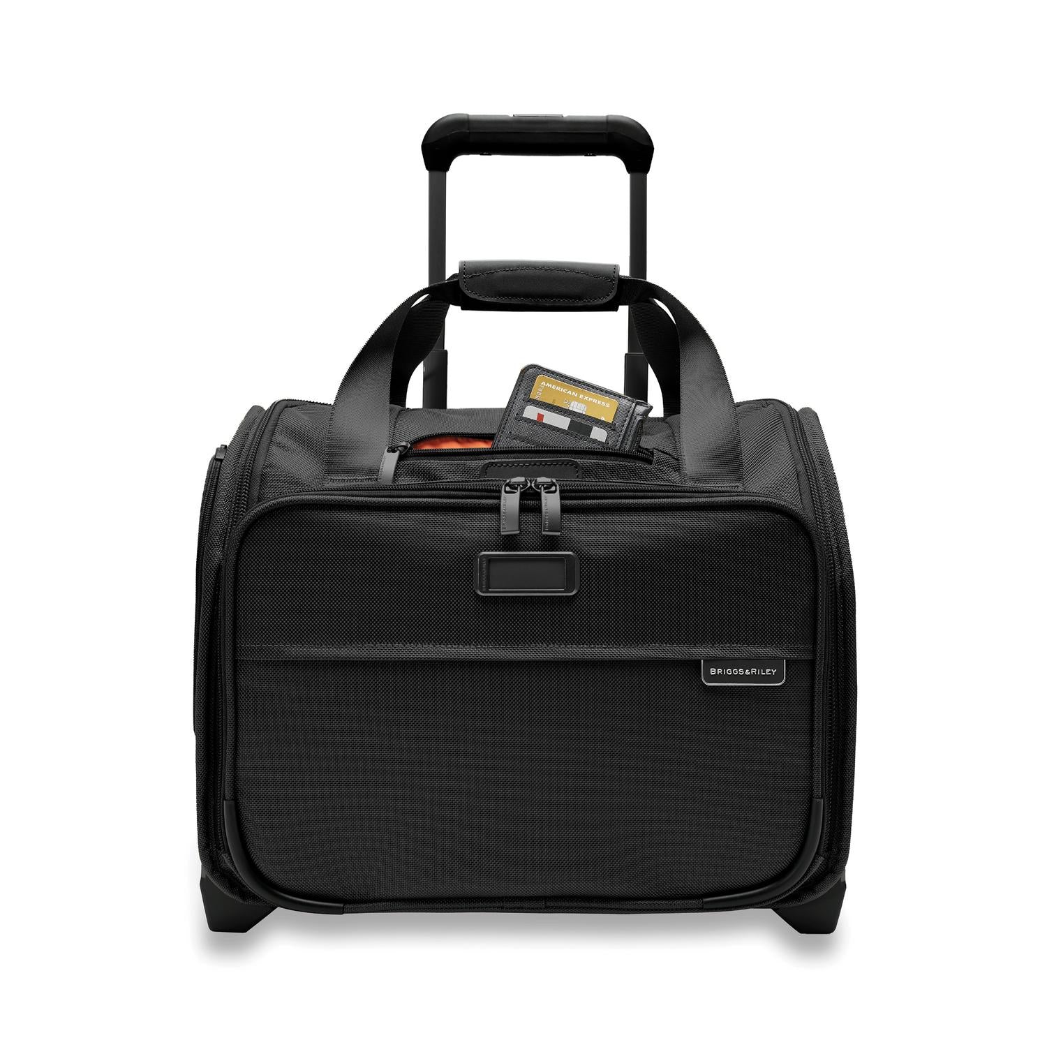 Briggs and Riley 2-Wheel Cabin Bag Black Front Pocket