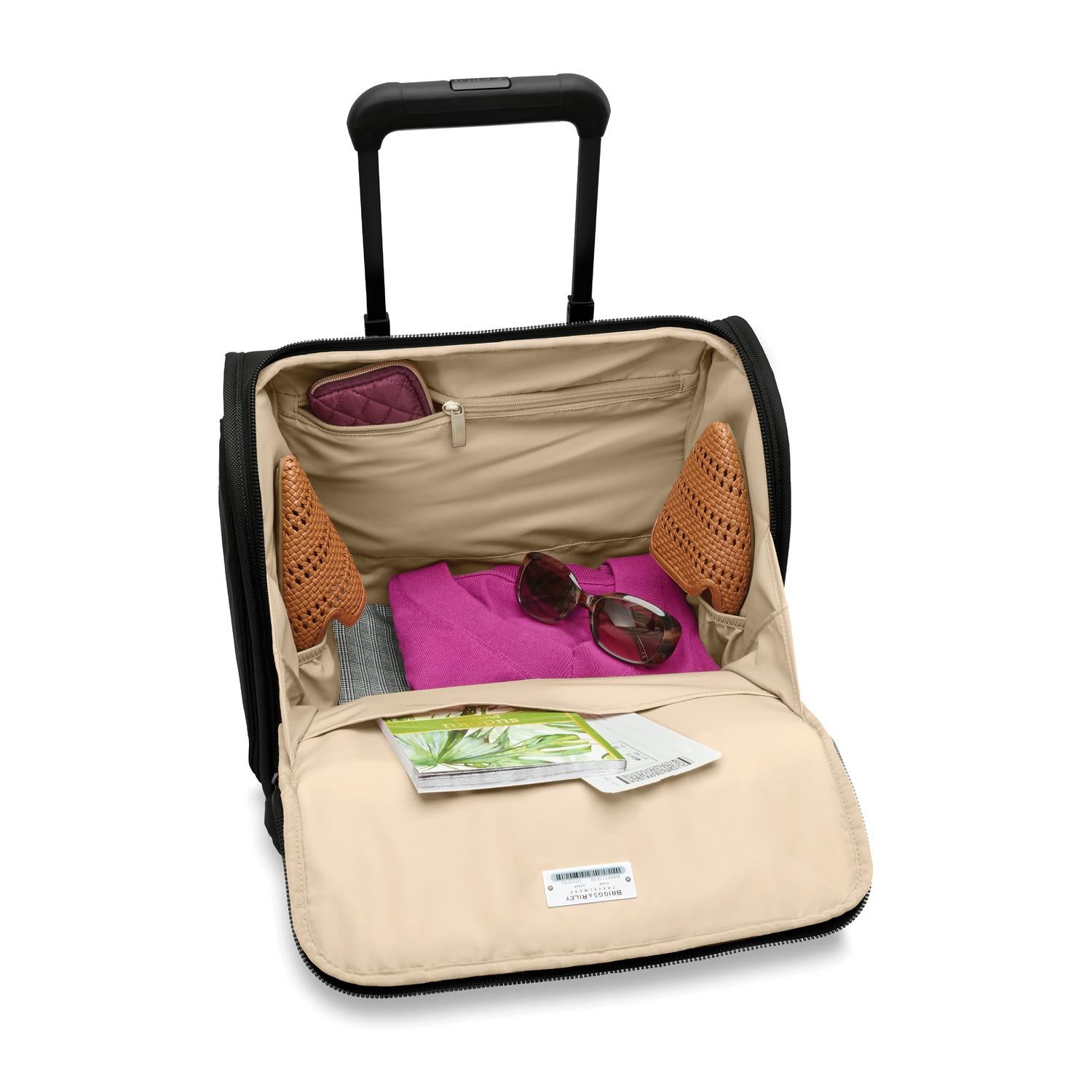Briggs and Riley 2-Wheel Cabin Bag Black Open View