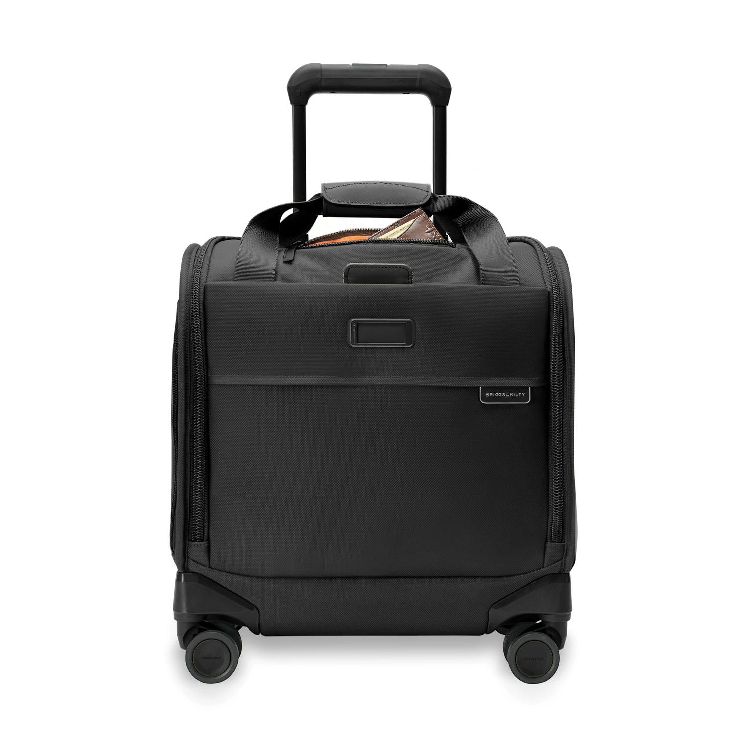 Briggs and Riley Baseline Cabin Spinner Black Front Pocket
