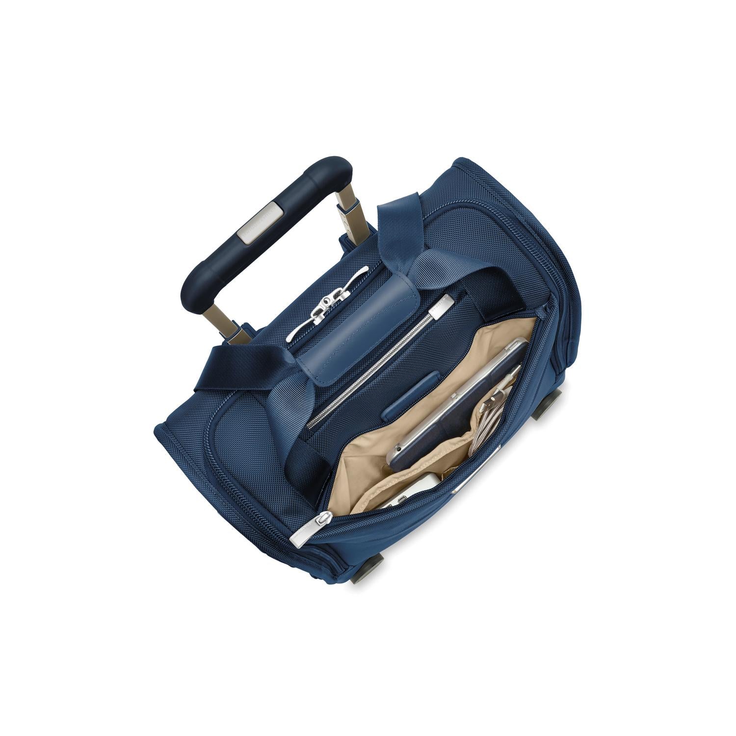 Briggs and Riley Cabin Spinner Navy Top Pocket