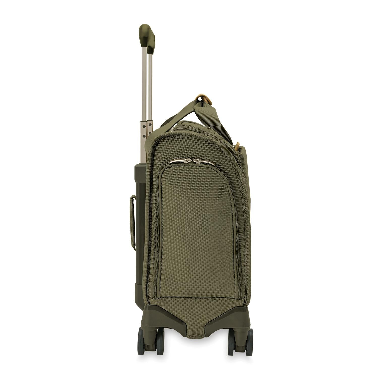 Briggs and Riley Baseline Cabin Spinner Olive  Side View