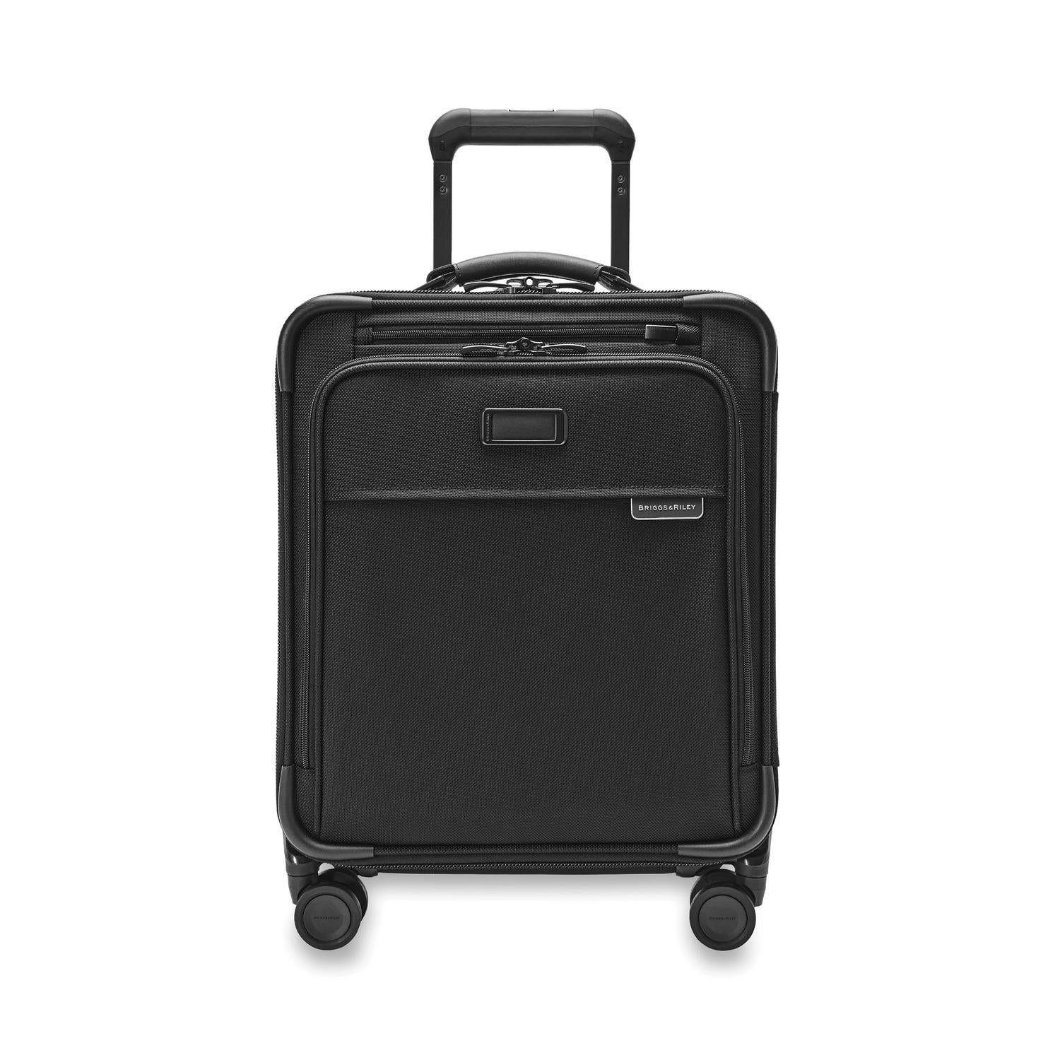 Briggs and Riley Compact Carry-On Spinner Black Front View