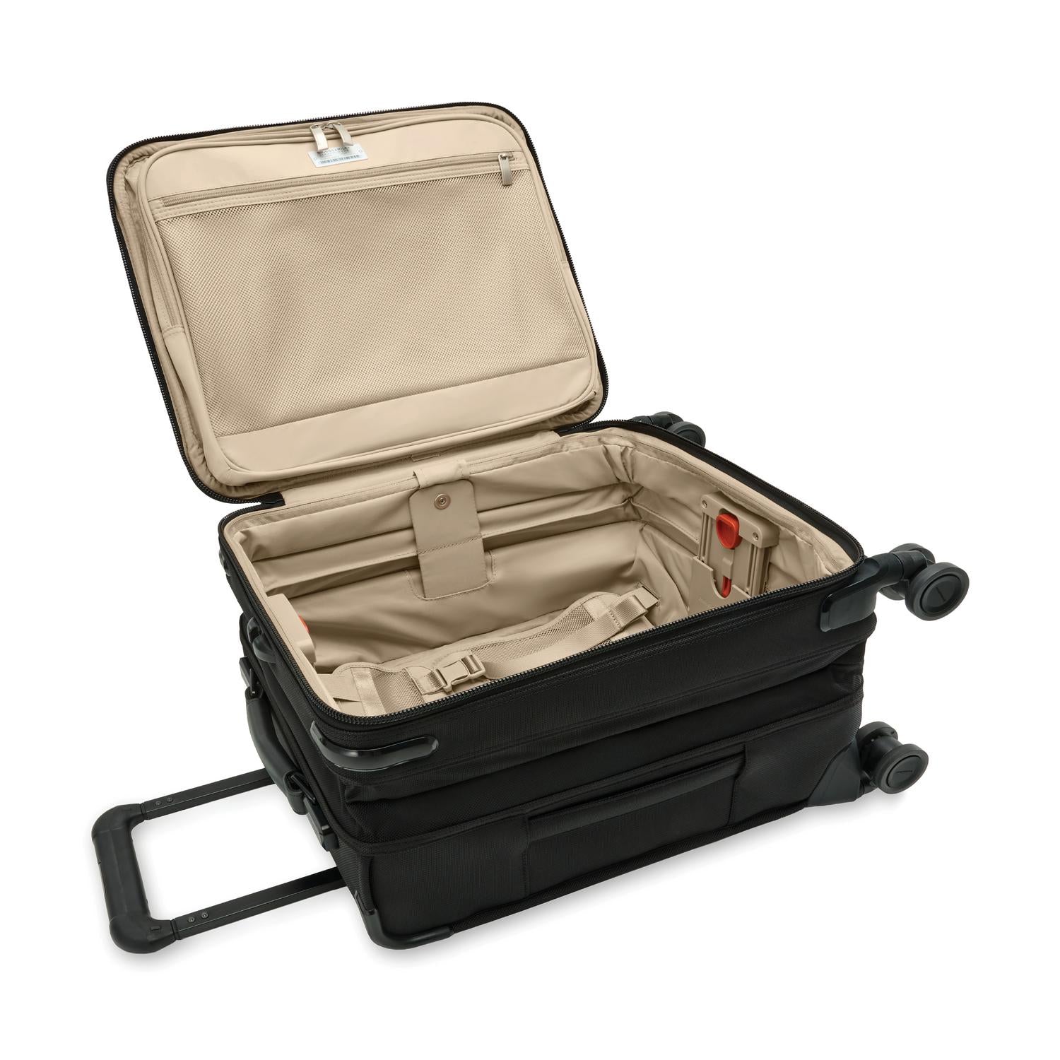 Briggs and Riley Compact Carry-On Spinner Black Open View