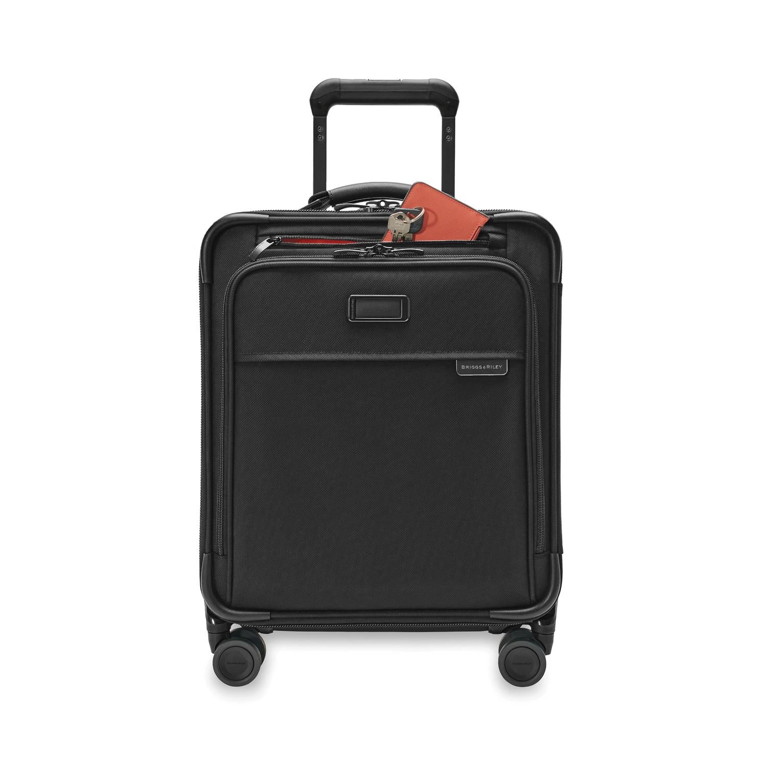Briggs and Riley Compact Carry-On Spinner Black Front Pocket