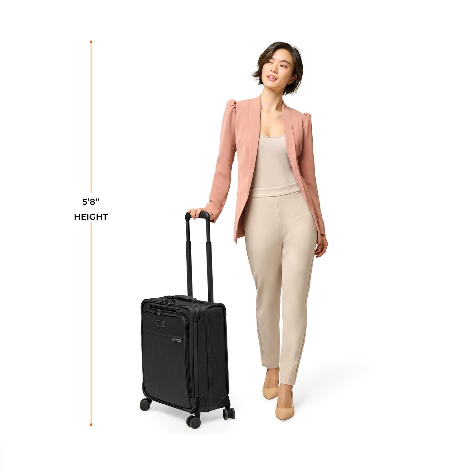 Briggs and Riley Global Carry-On Spinner, Model Height 5&