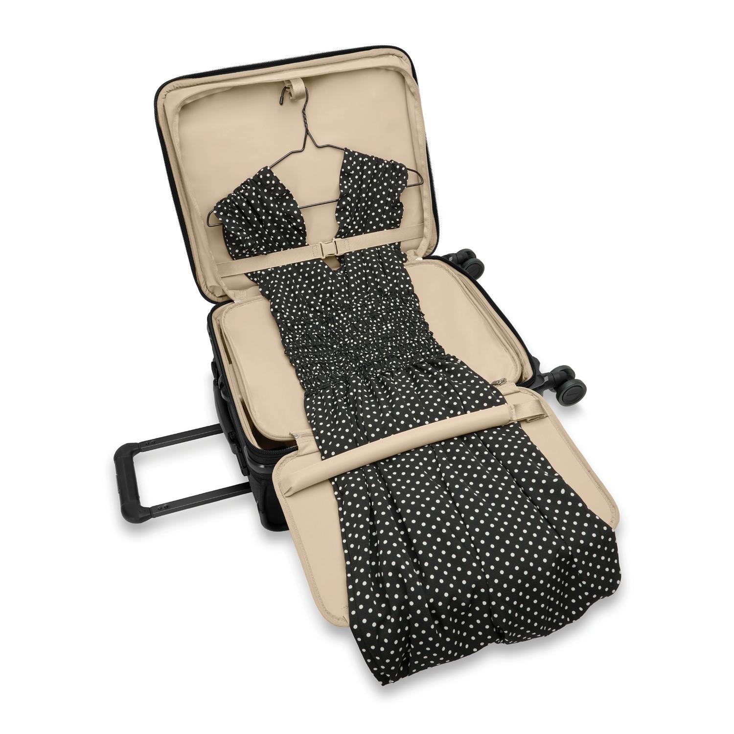 Briggs and Riley Global Carry-On Spinner Black Open View