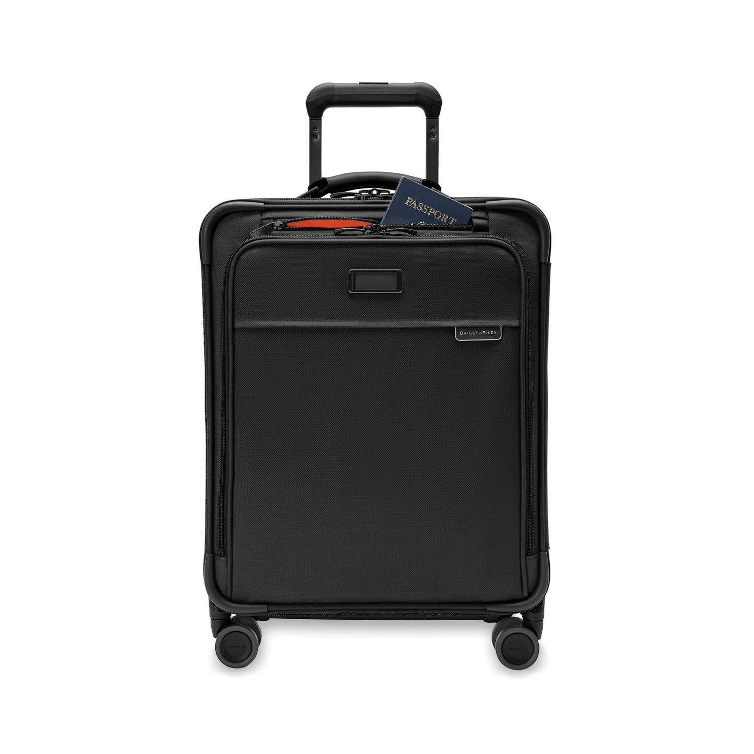 Briggs and Riley Global Carry-On Spinner Black Front Pocket