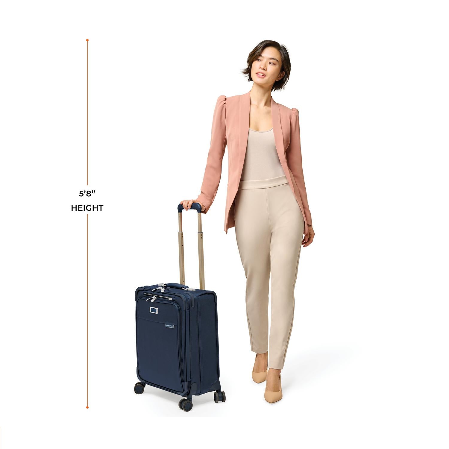 Briggs and Riley Global Carry-On Spinner, Model Height 5&