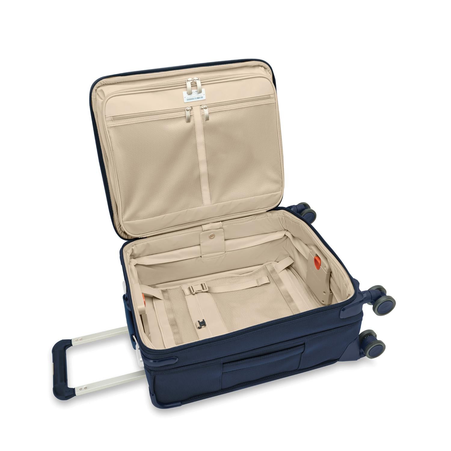 Briggs and Riley Global Carry-On Spinner Navy Open