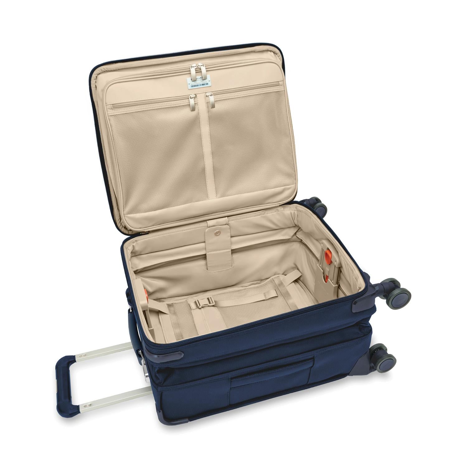 Briggs and Riley Global Carry-On Spinner Navy Open View