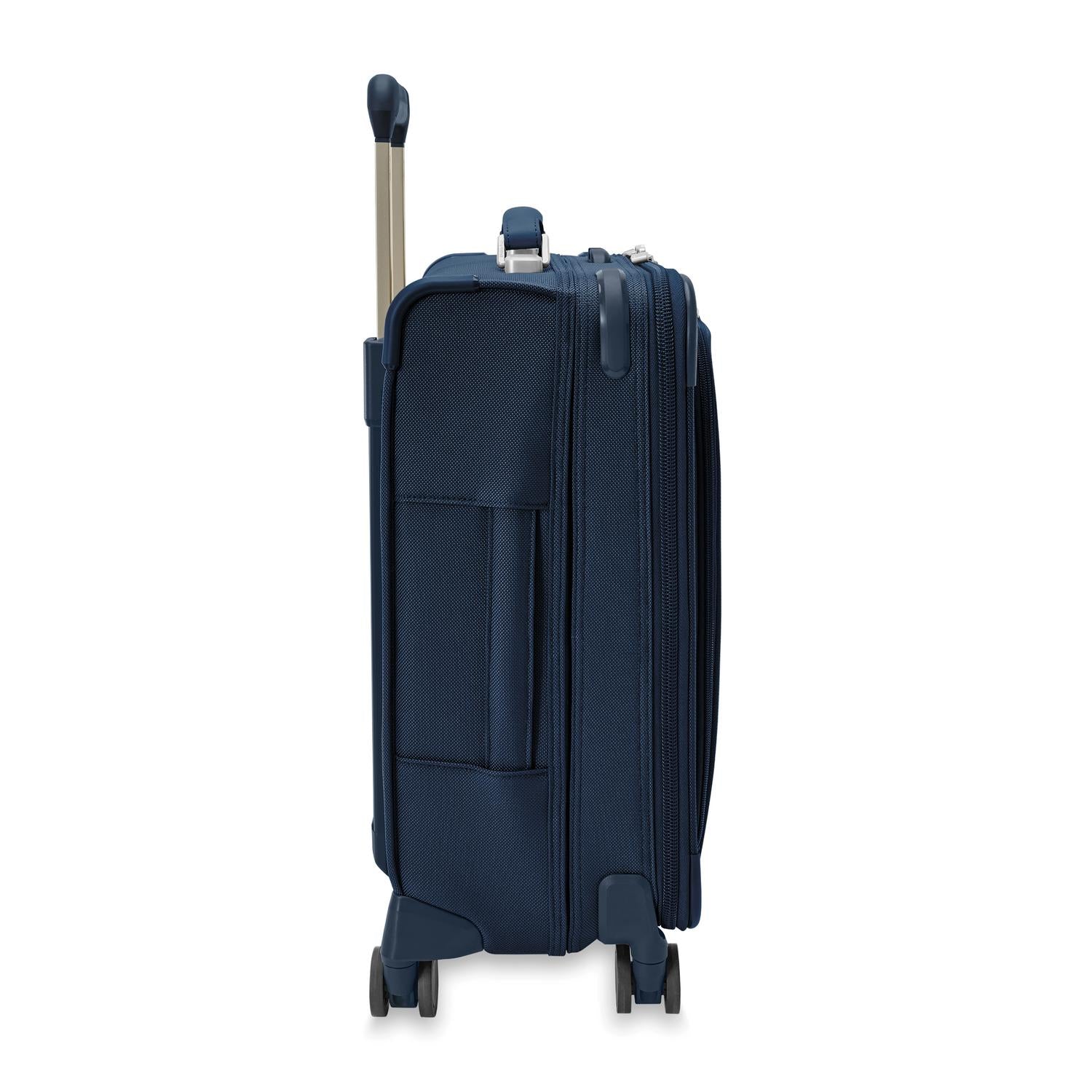Briggs and Riley Global Carry-On Spinner Navy Side