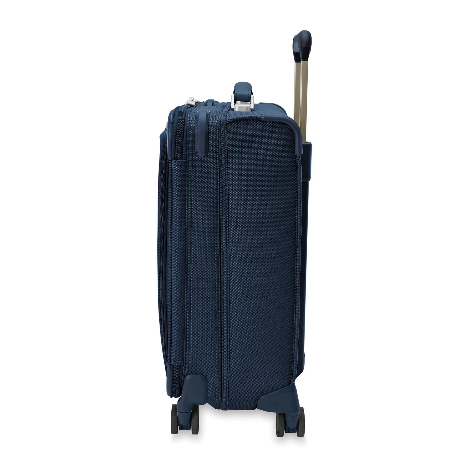 Briggs and Riley Global Carry-On Spinner Navy Side