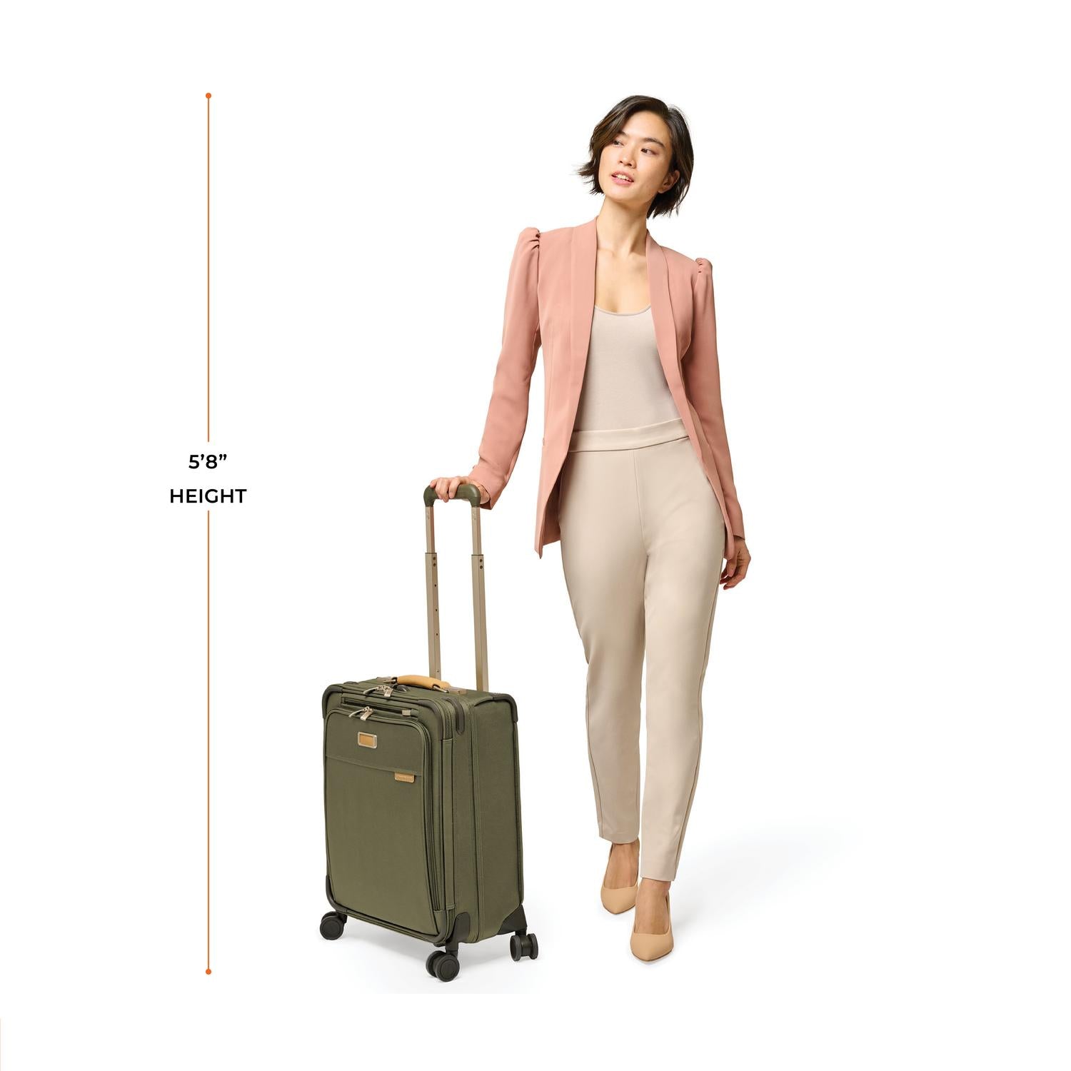 Briggs and Riley Global Carry-On Spinner, Model Height 5&