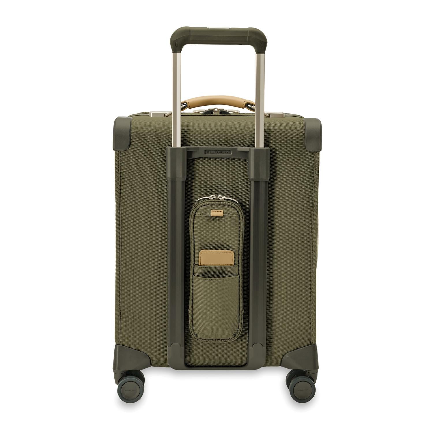 Briggs and Riley Global Carry-On Spinner Olive Back View