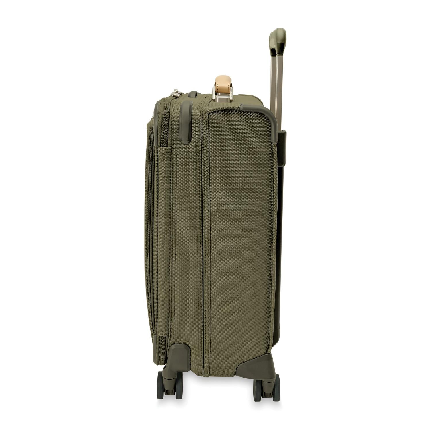 Briggs and Riley Global Carry-On Spinner Olive Side