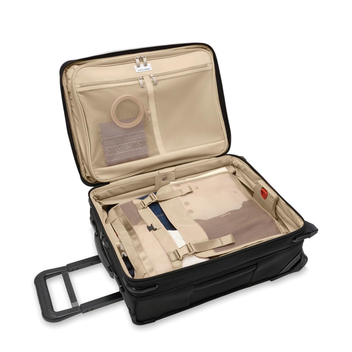 Briggs and Riley Global 2-Wheel Carry-On Open Packed