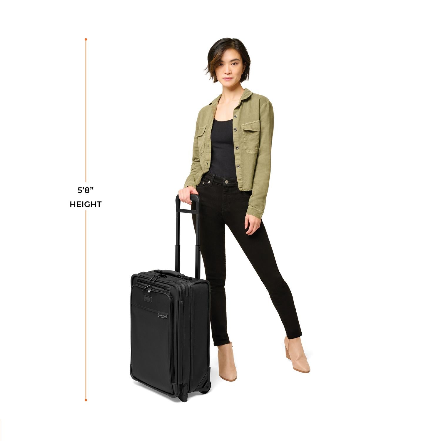 Briggs and Riley Essential 2-wheel Carry-On, Model Height 5&