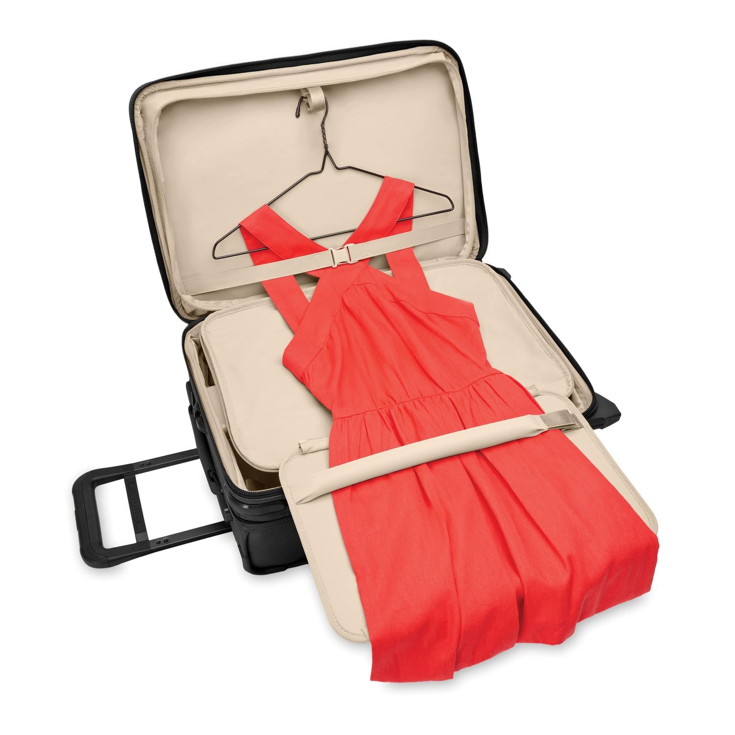 Briggs and Riley Essential 2-wheel Carry-On Black Open View