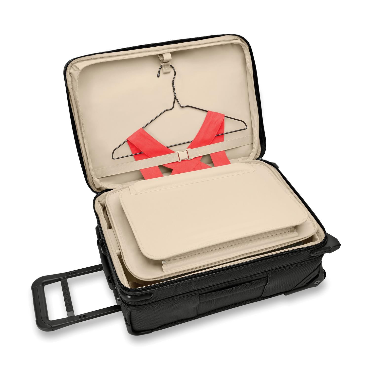 Briggs and Riley Essential 2-Wheel Carry-On Black Tri-fold Garment Folder