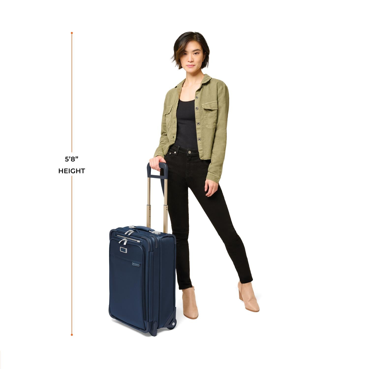 Briggs and Riley Essential 2-wheel Carry-On, Model Height 5&
