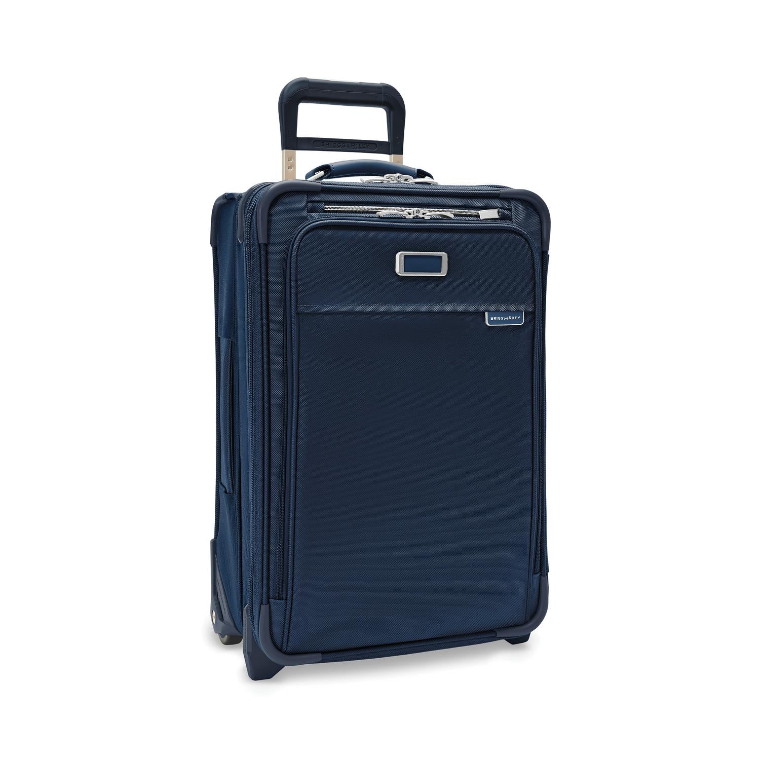 Briggs and Riley Essential 2-Wheel Carry-On Navy Side View