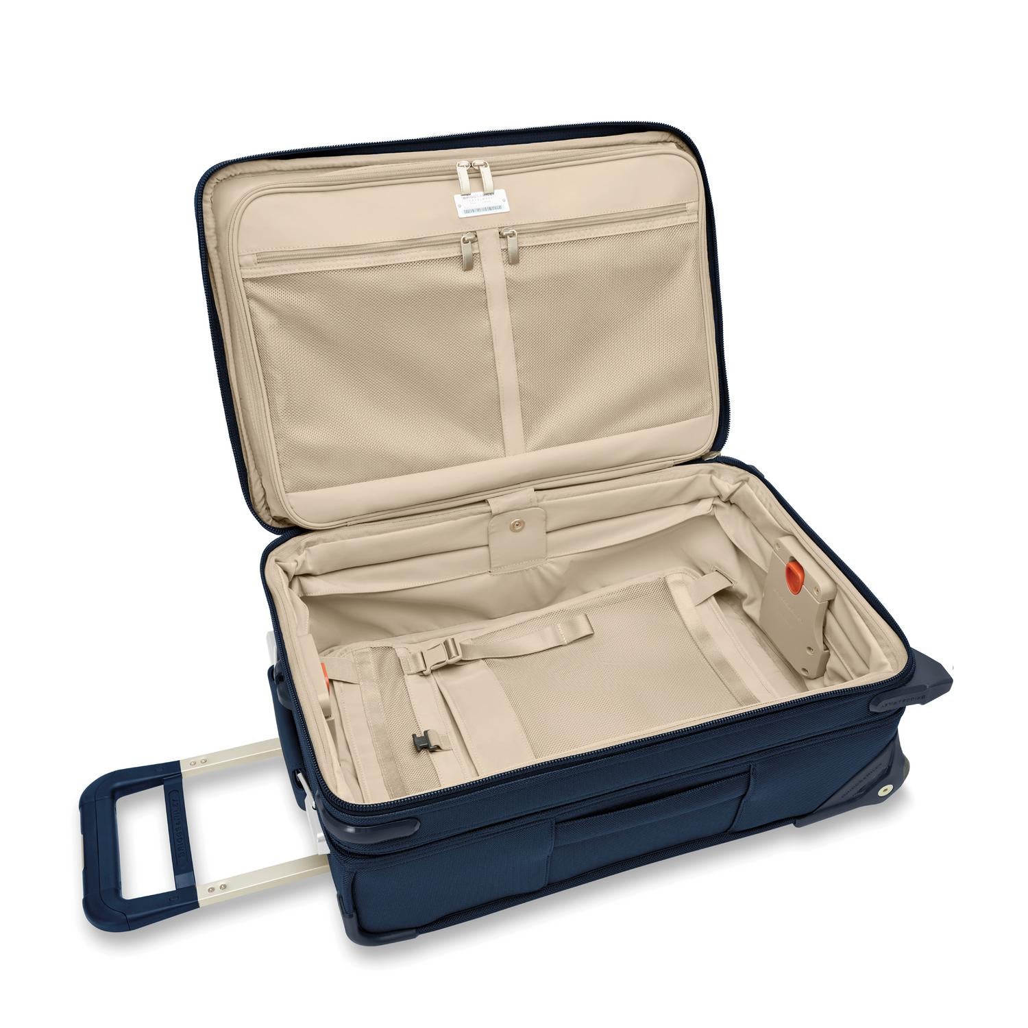 Briggs and Riley Essential 2-Wheel Carry-On Navy Open