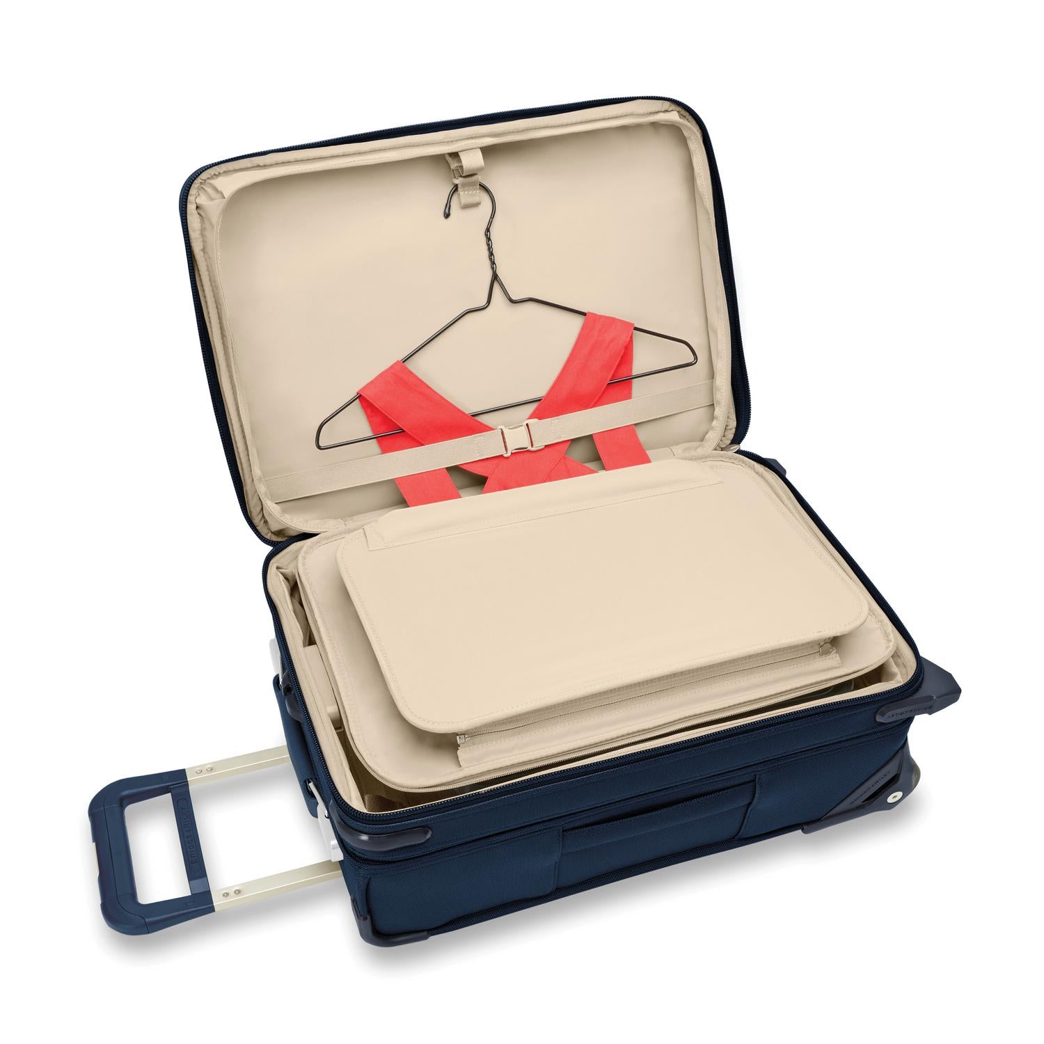 Briggs and Riley Essential 2-Wheel Carry-On Navy Tri-fold Garment Folder