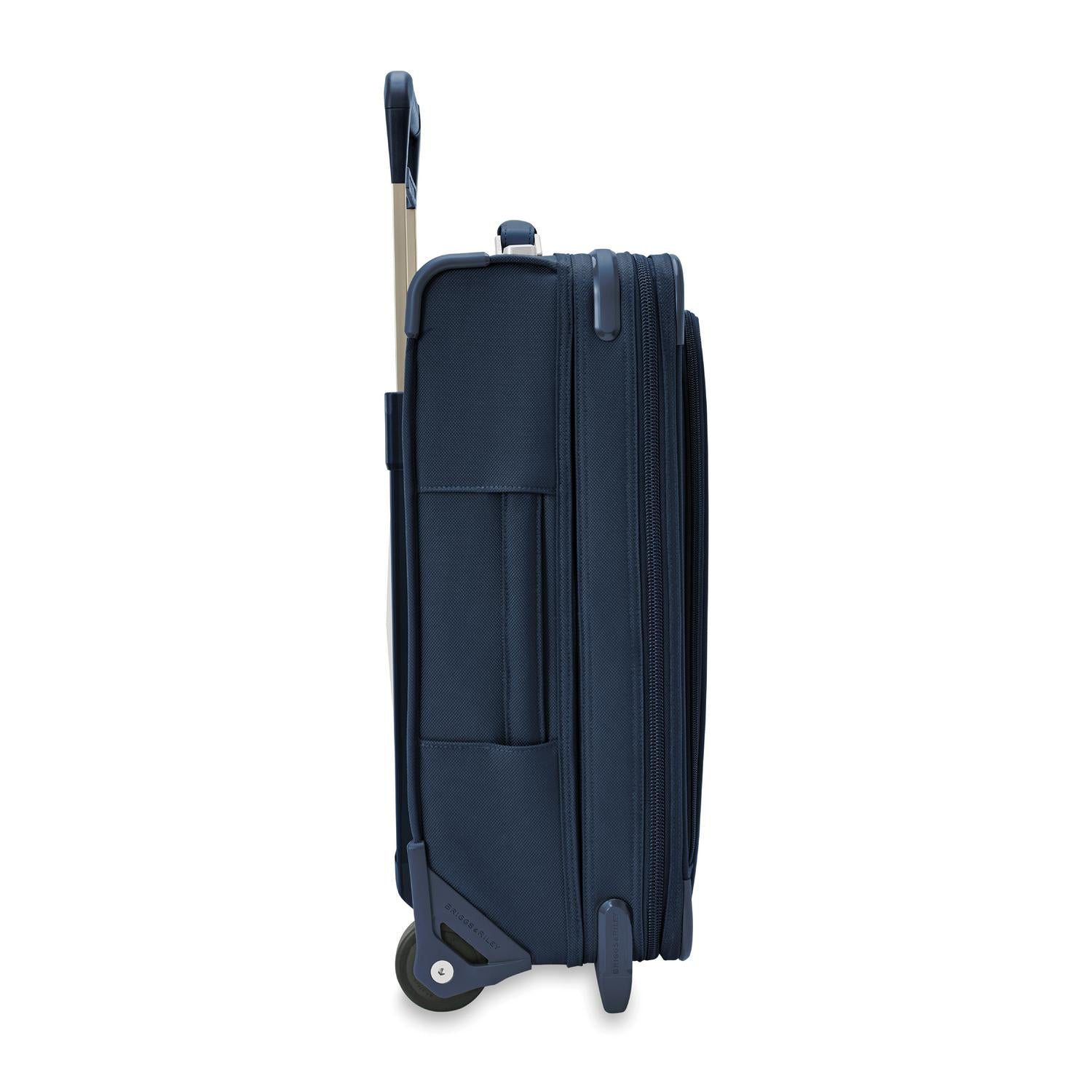 Briggs and Riley Essential 2-wheel Carry-On Navy Side View