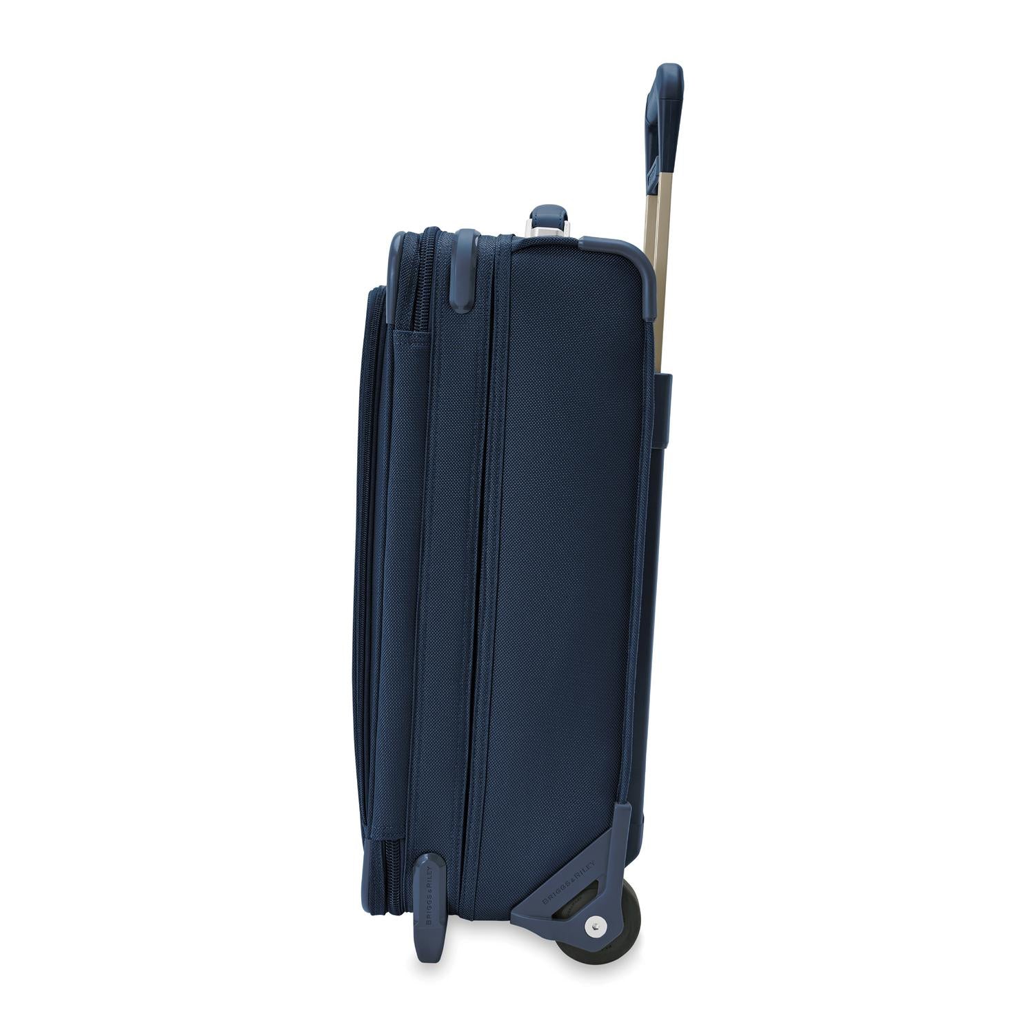 Briggs and Riley Essential 2-wheel Carry-On Navy Side View