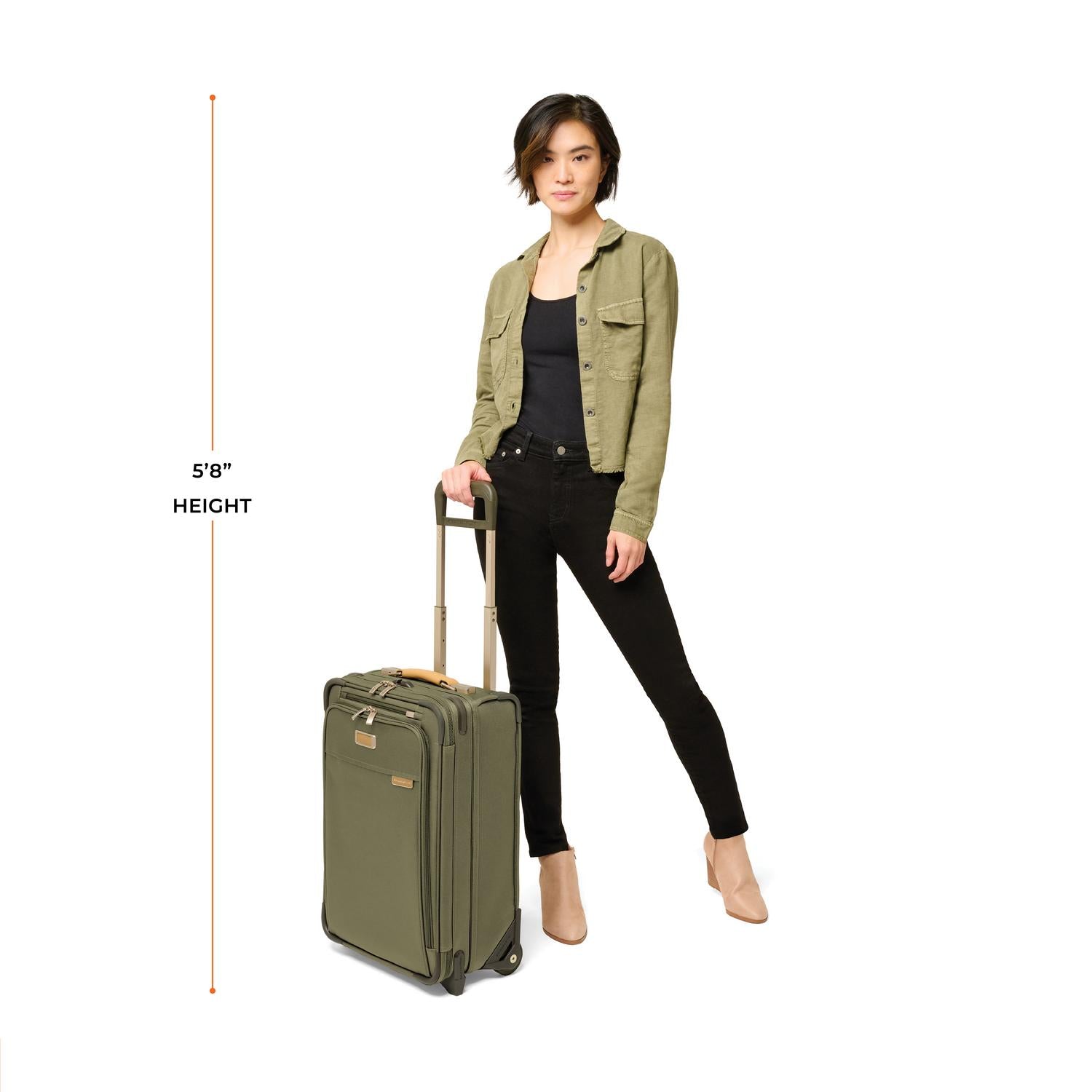 Briggs and Riley Essential 2-wheel Carry-On, Model Height 5&