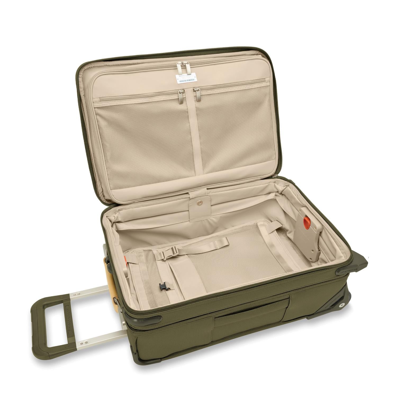 Briggs and Riley Essential 2-Wheel Carry-On Olive Open