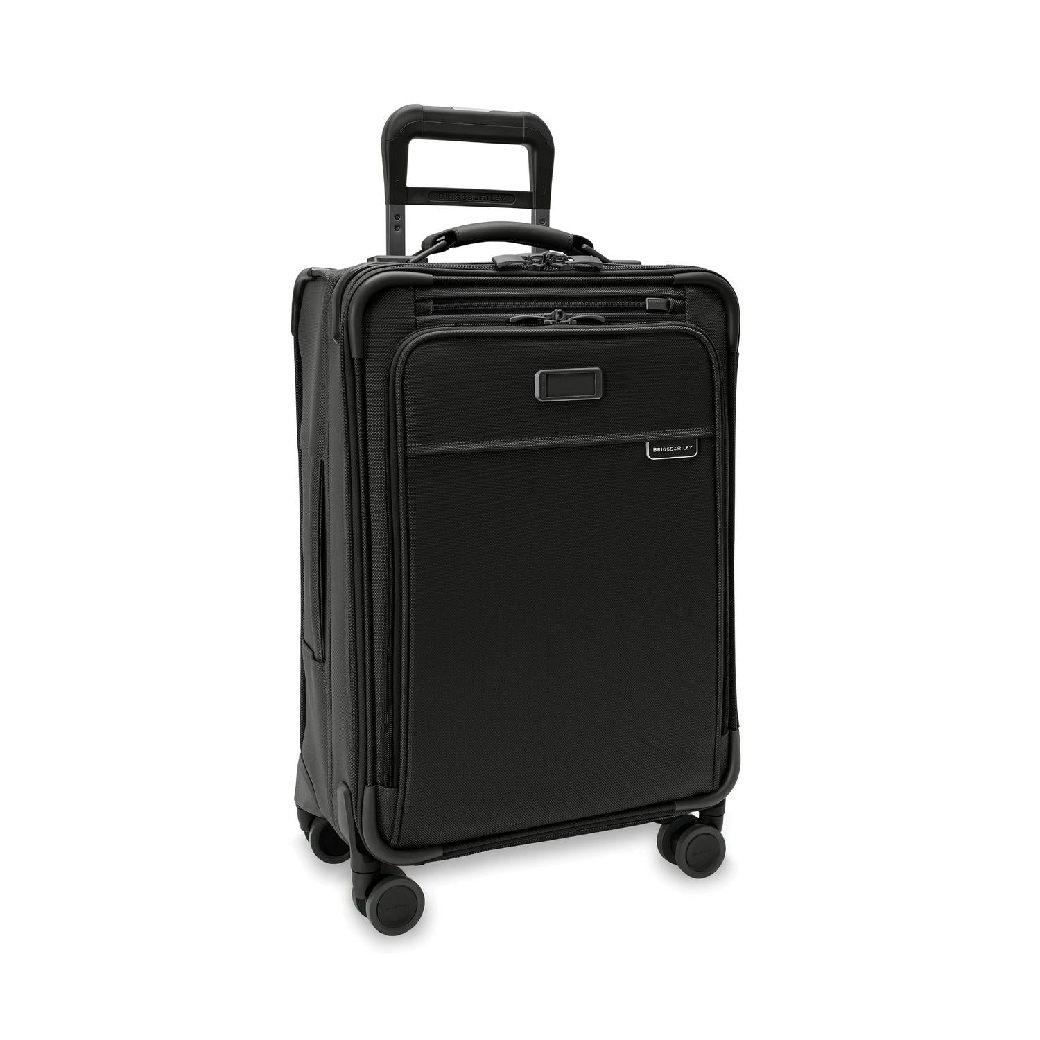 Briggs and Riley Essential Carry-On Spinner Black Side View