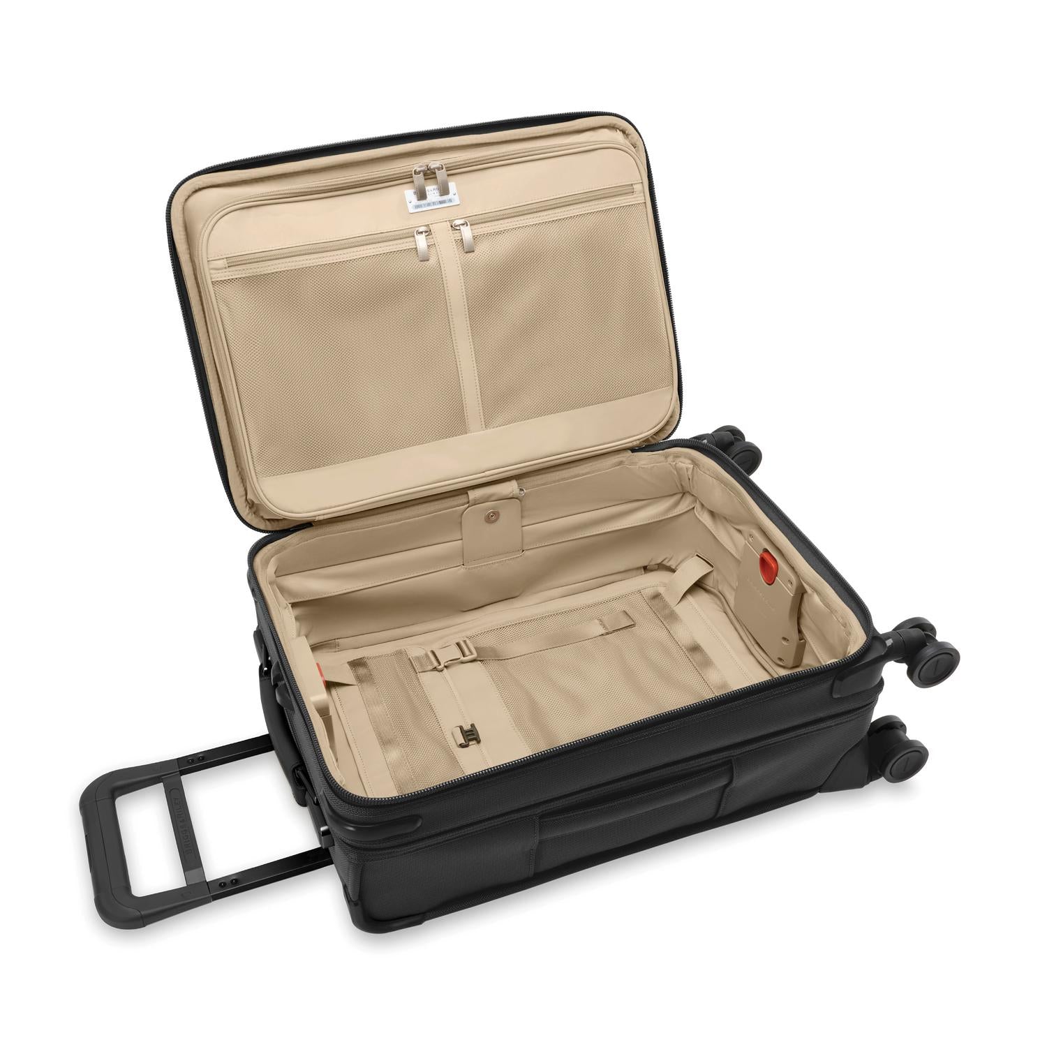 Briggs and Riley Essential Carry-On Spinner Black Open