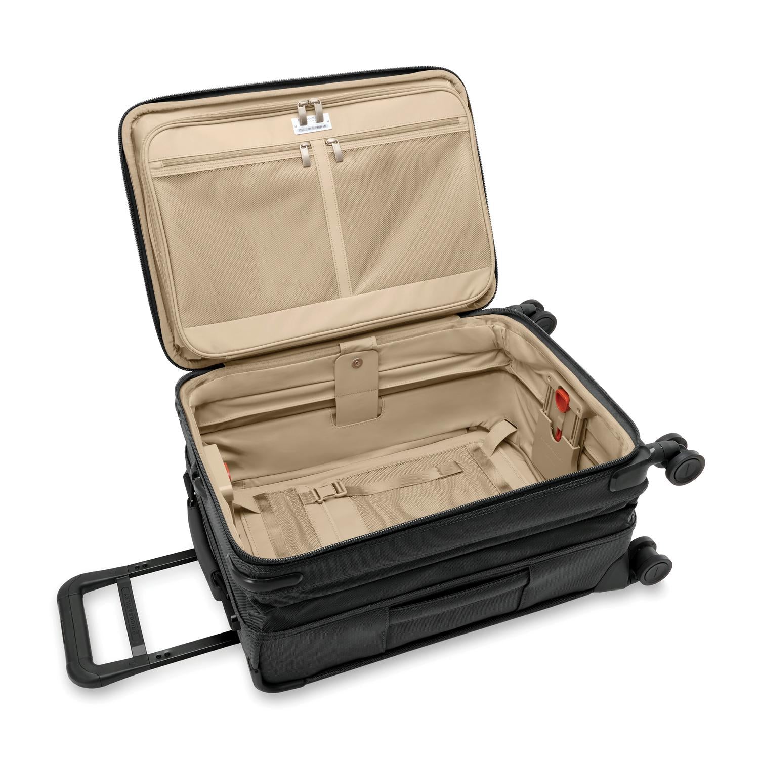 Briggs and Riley Essential Carry-On Spinner Black Open View