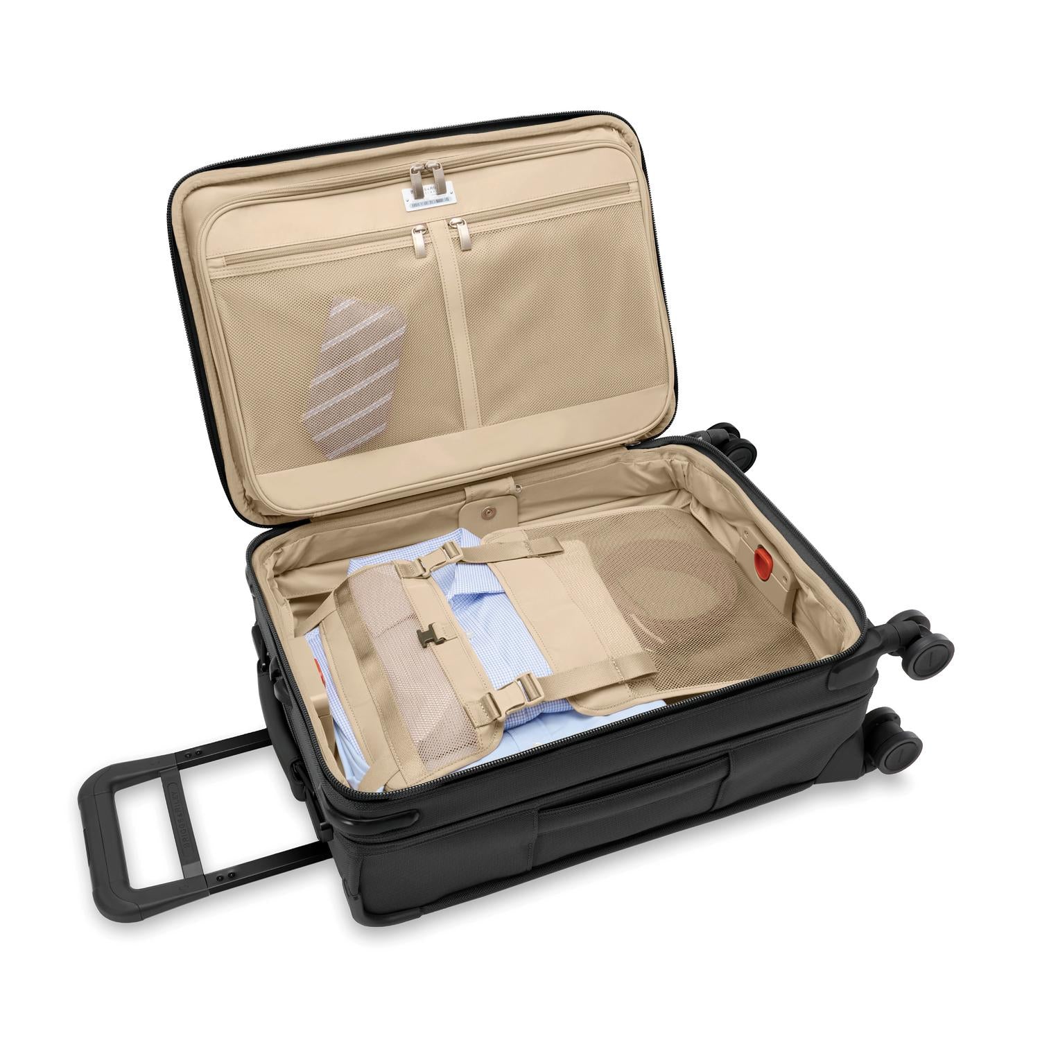 Briggs and Riley Essential Carry-On Spinner Black Packed
